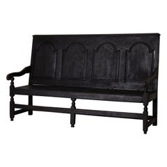 Sofa Bench Baroque Period 1650-1750 Black Europe