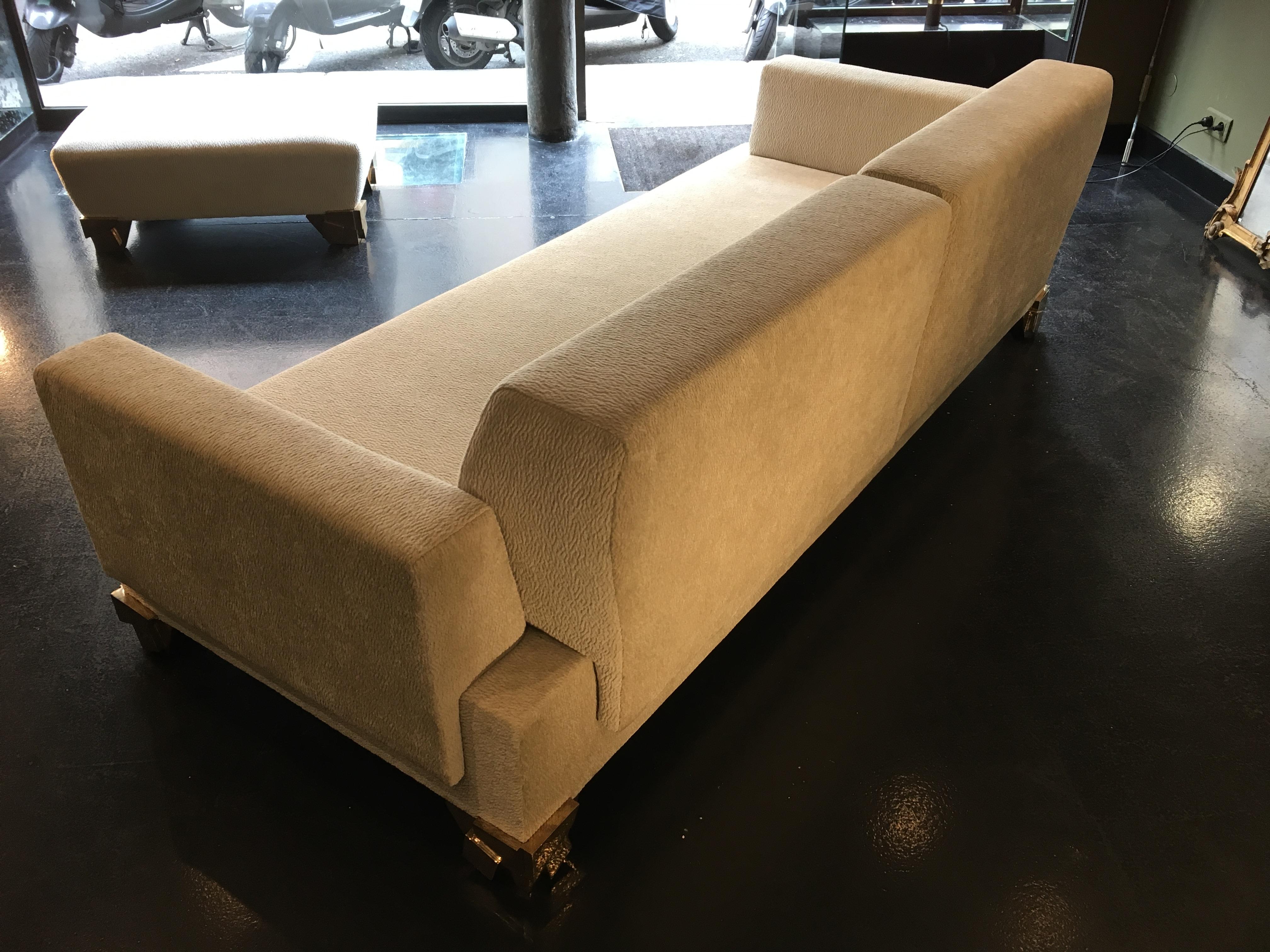 Embossed Sofa by a French Designer, Limited Edition  For Sale