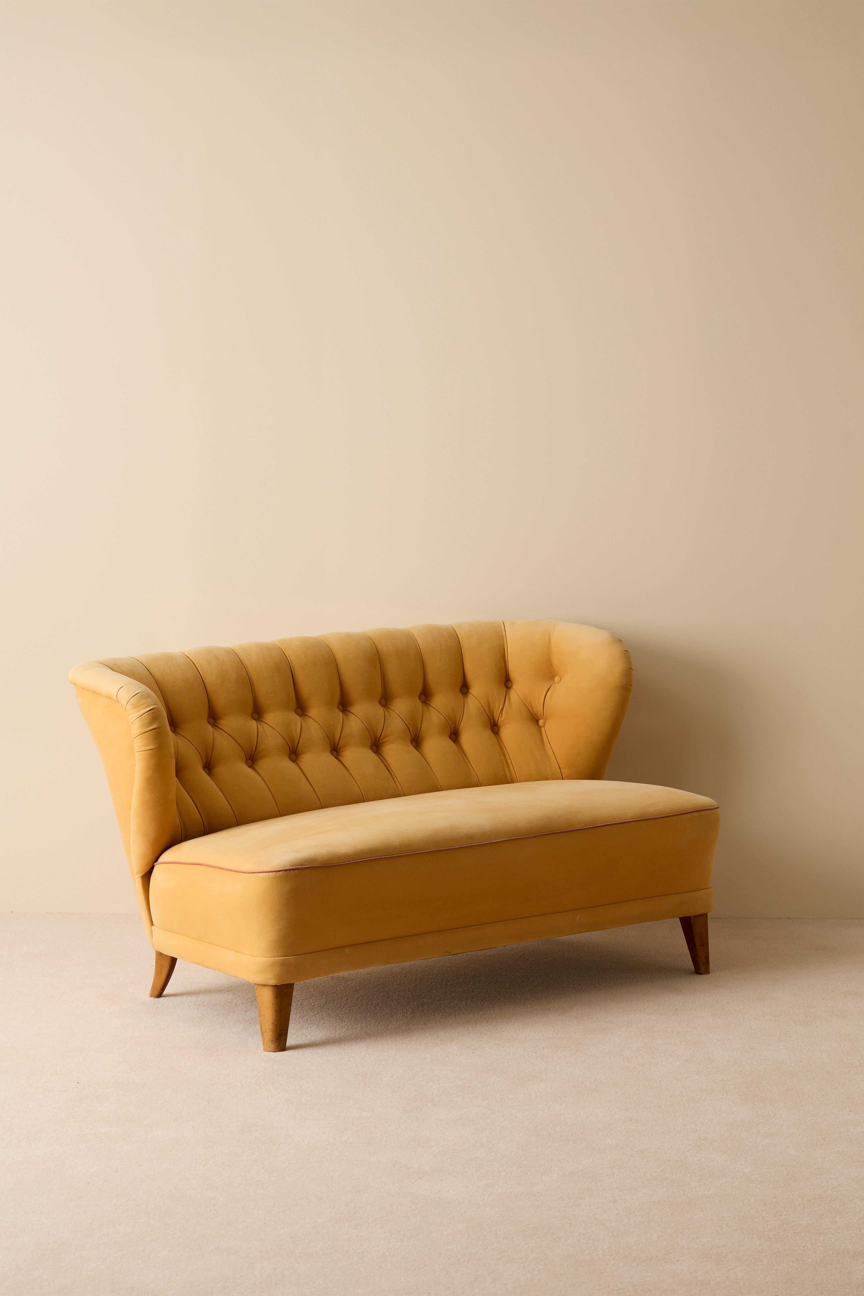 Milieu du XXe siècle Canapé de AB Erik Ek's Snickerifabrik, Malmö, Suède, années 1940 en vente