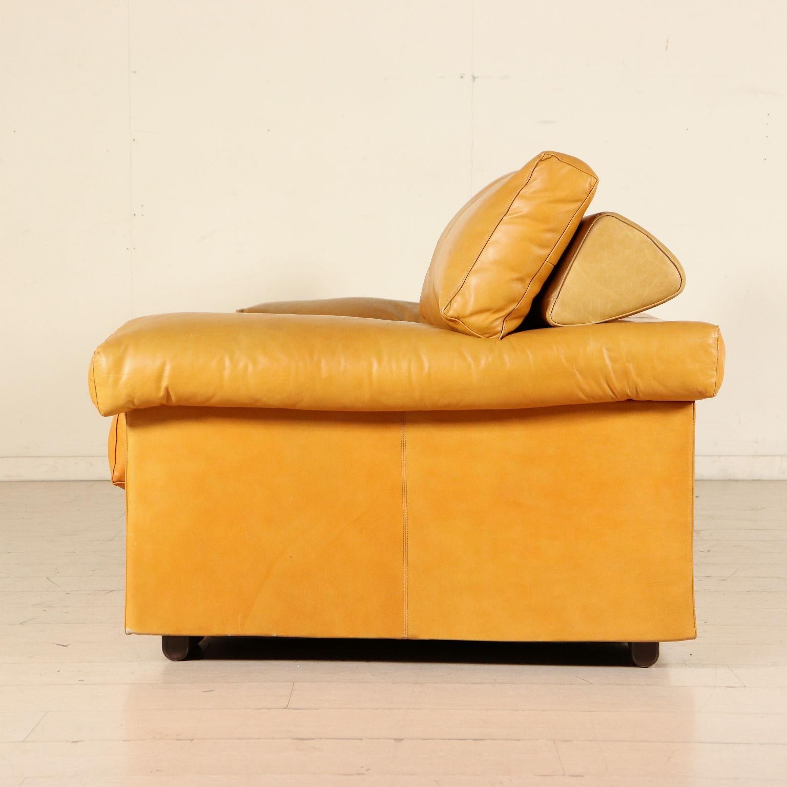 Sofa by Afra and Tobia Scarpa Leather Vintage, Italy, 1970s 3