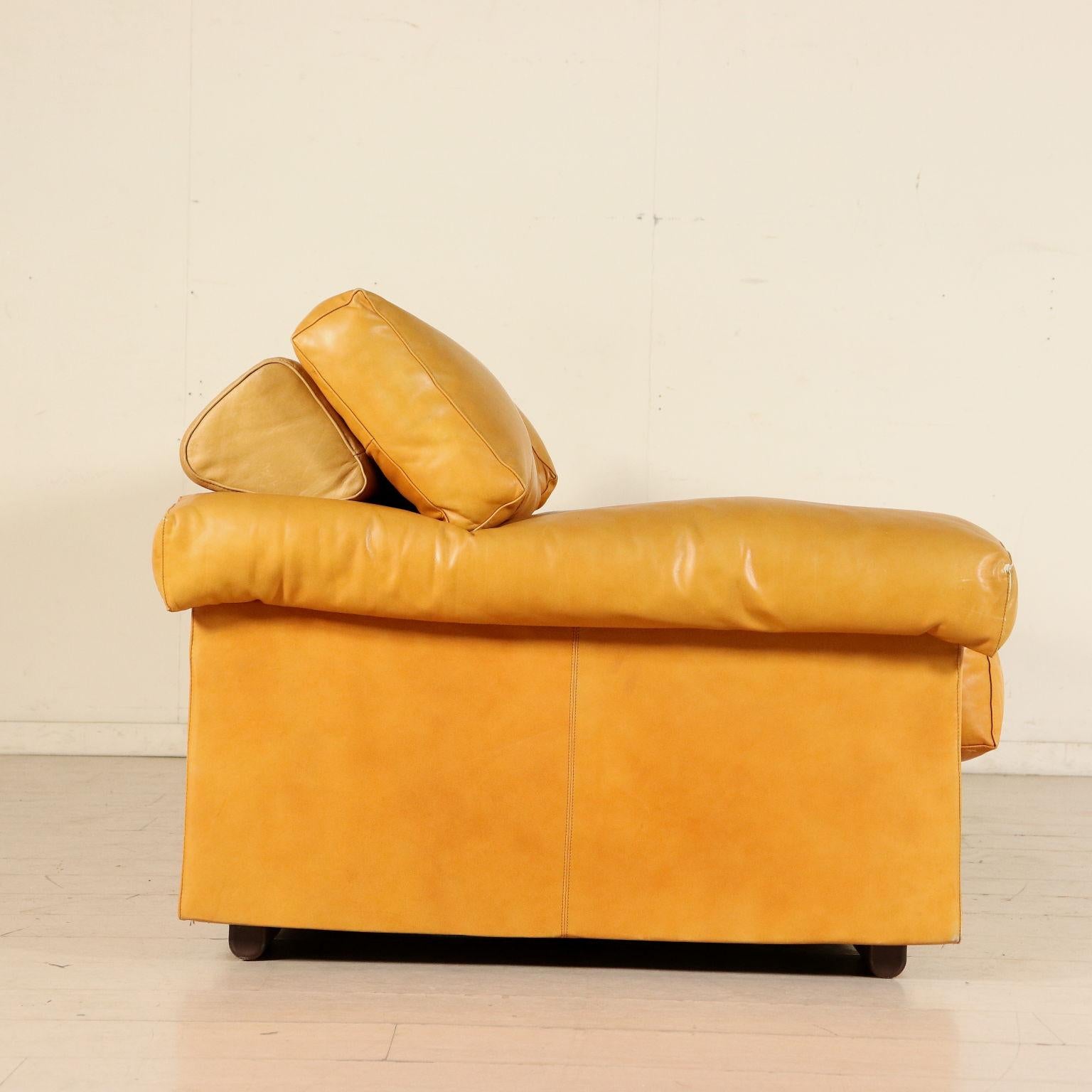 Sofa by Afra and Tobia Scarpa Leather Vintage, Italy, 1970s 1