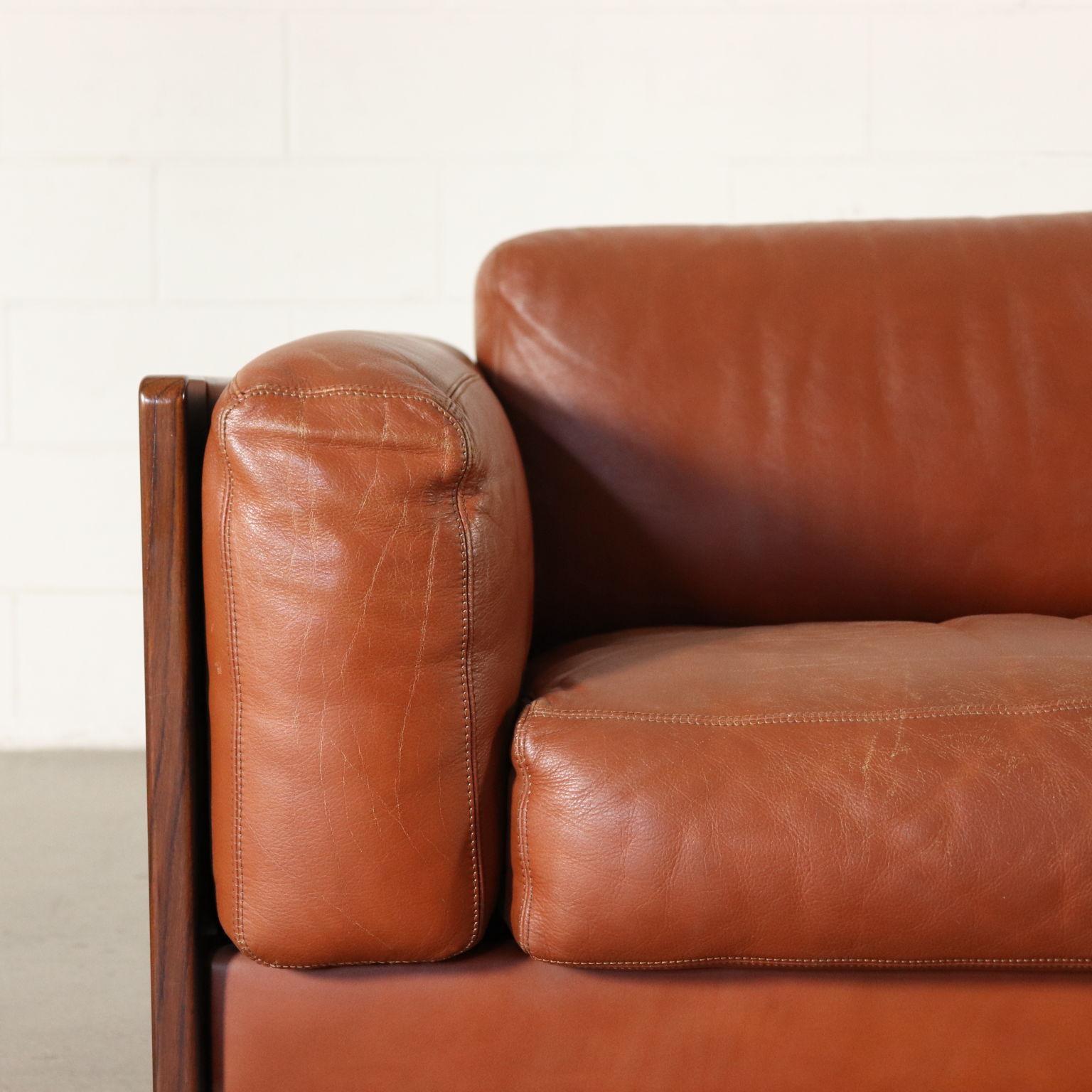 Sofa by Afra & Tobia Scarpa Leather Vintage, Italy, 1960s-1970s In Good Condition In Milano, IT