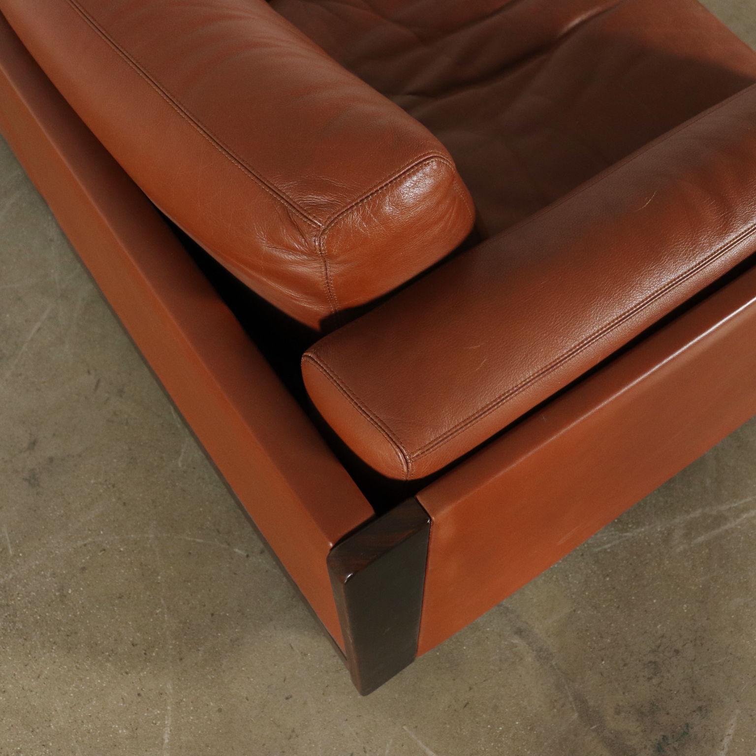 Mid-20th Century Sofa by Afra & Tobia Scarpa Leather Vintage, Italy, 1960s-1970s