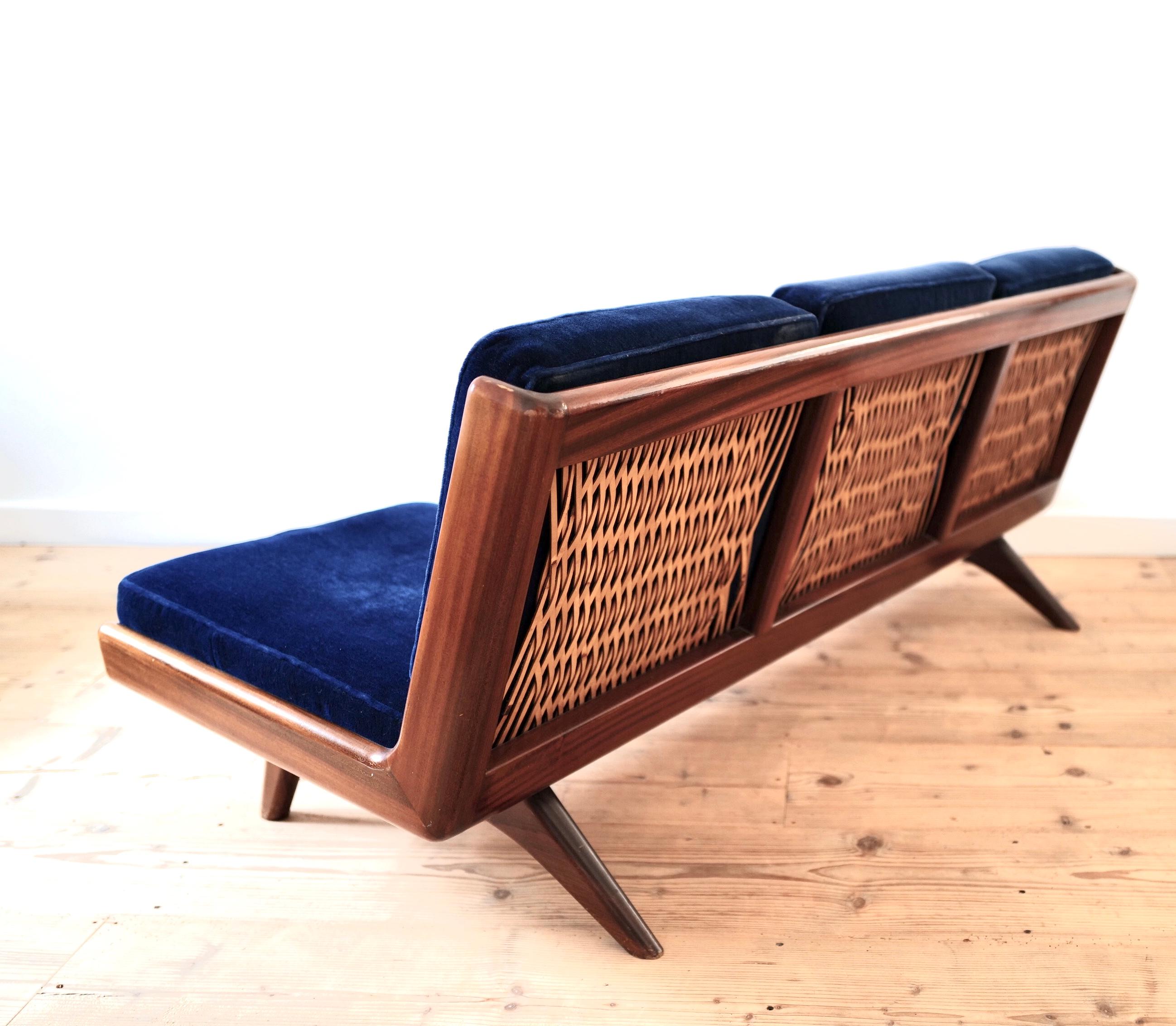 Finnish Sofa by Carl Gustav Hiort af Ornäs for Puunveisto OY, Finland, 1950s For Sale