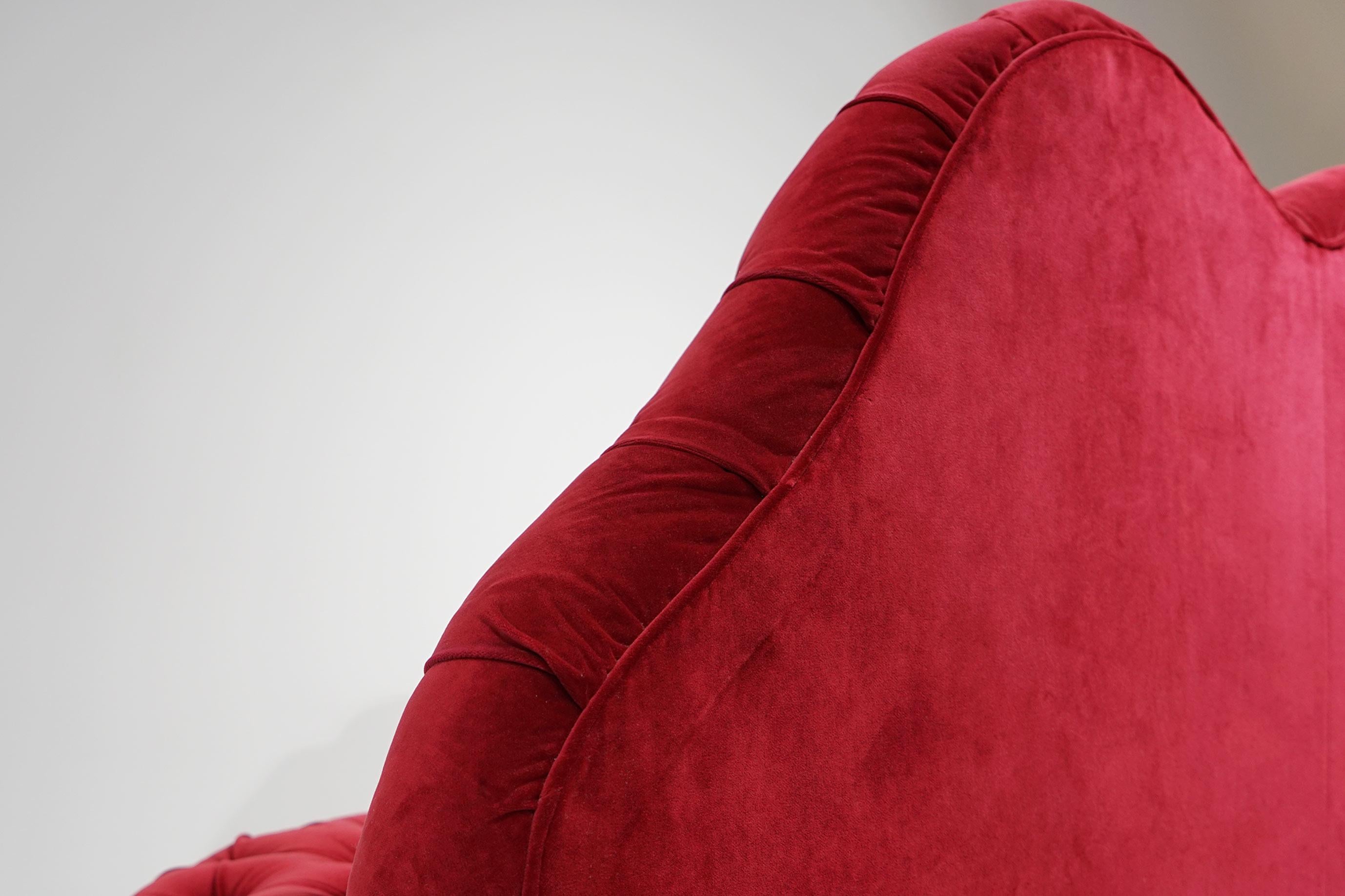 Sofa von Carlo Mollino für das Devalle House, 1985 im Zustand „Gut“ im Angebot in Berlin, DE