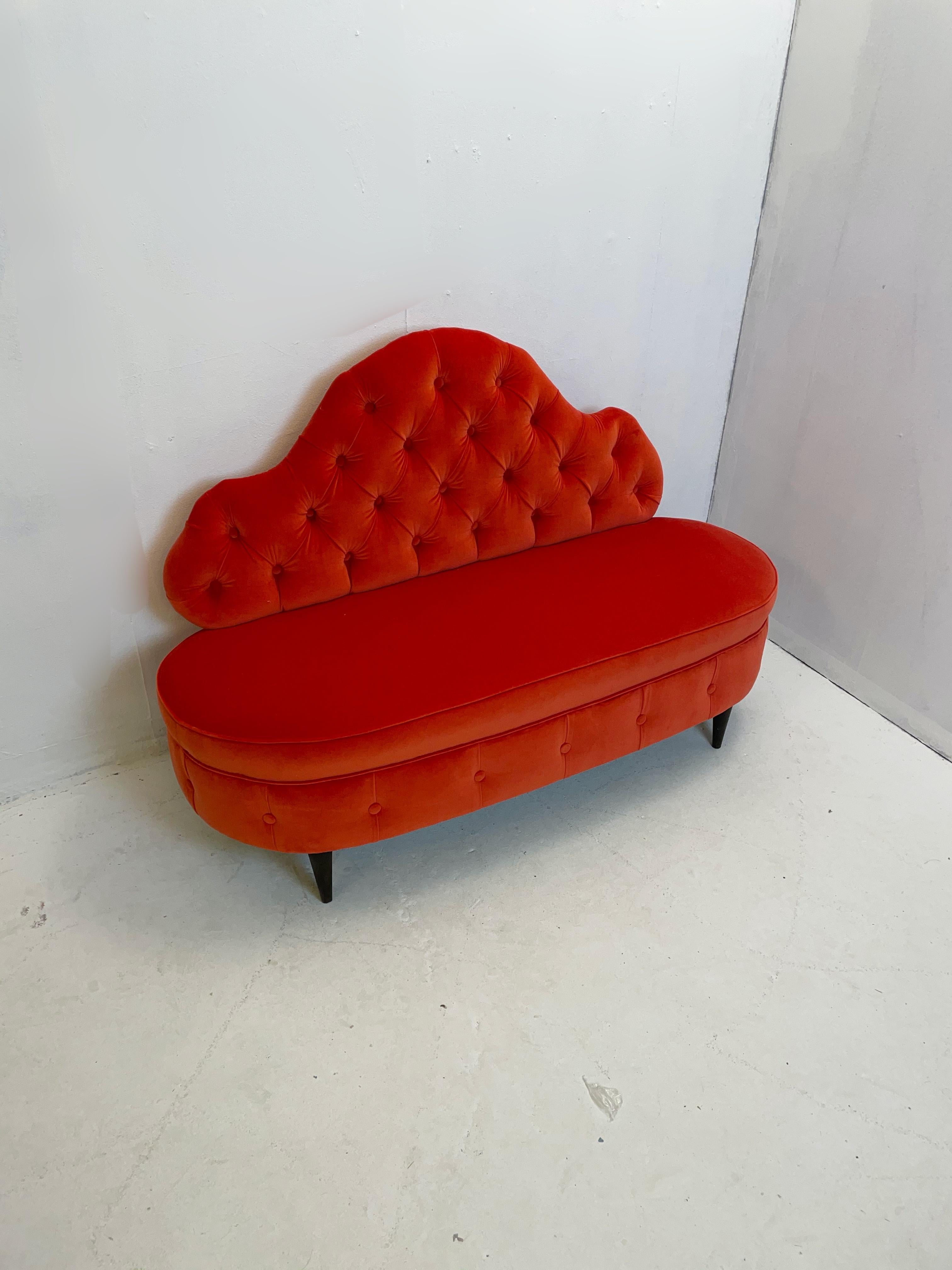 20th Century Mid-Century Modern Sofa by Cesare Lacca, Italy, 1950s For Sale