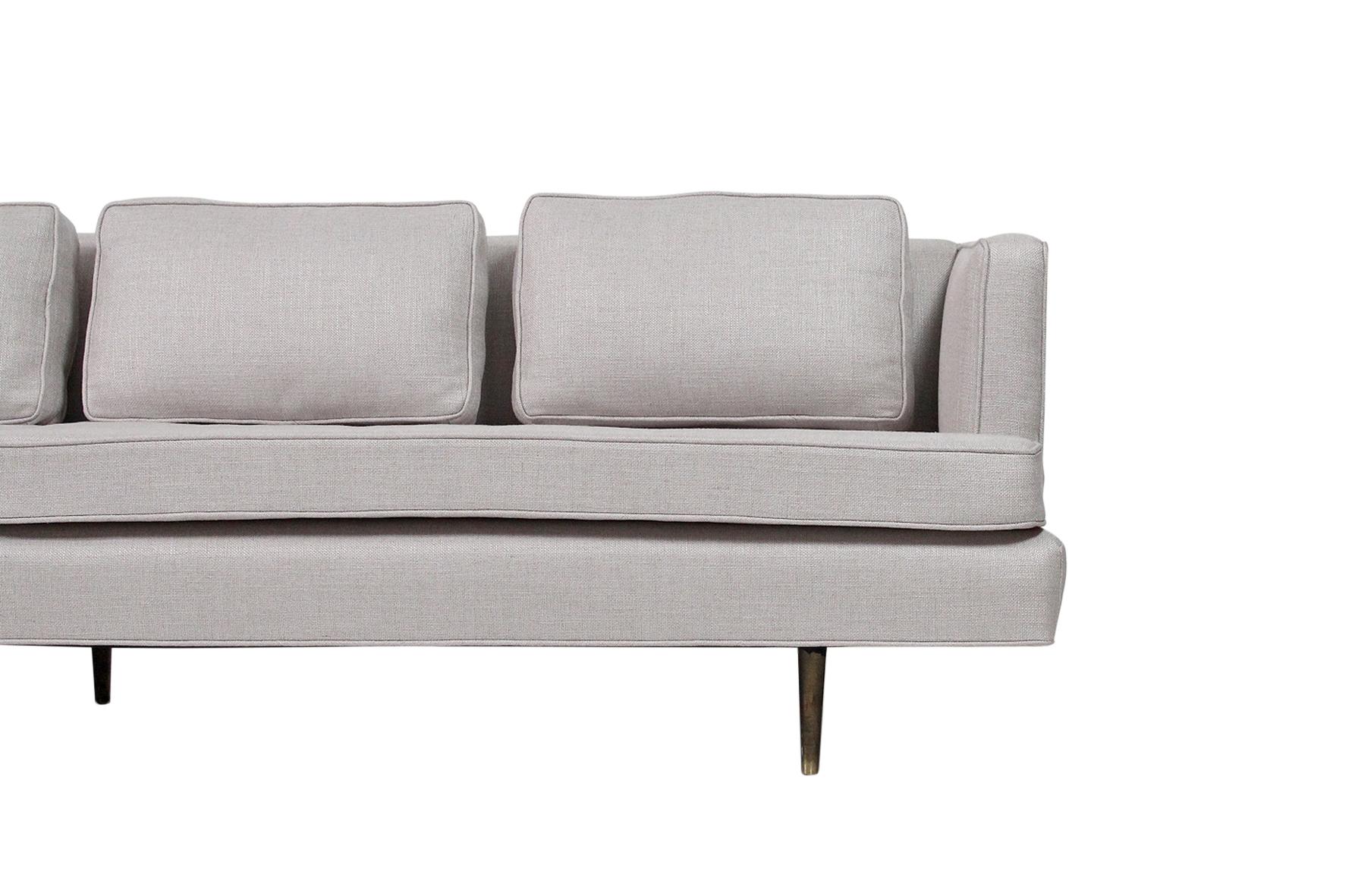 20th Century Sofa by Edward Wormley for Dunbar, Model 4906 with Brass Legs