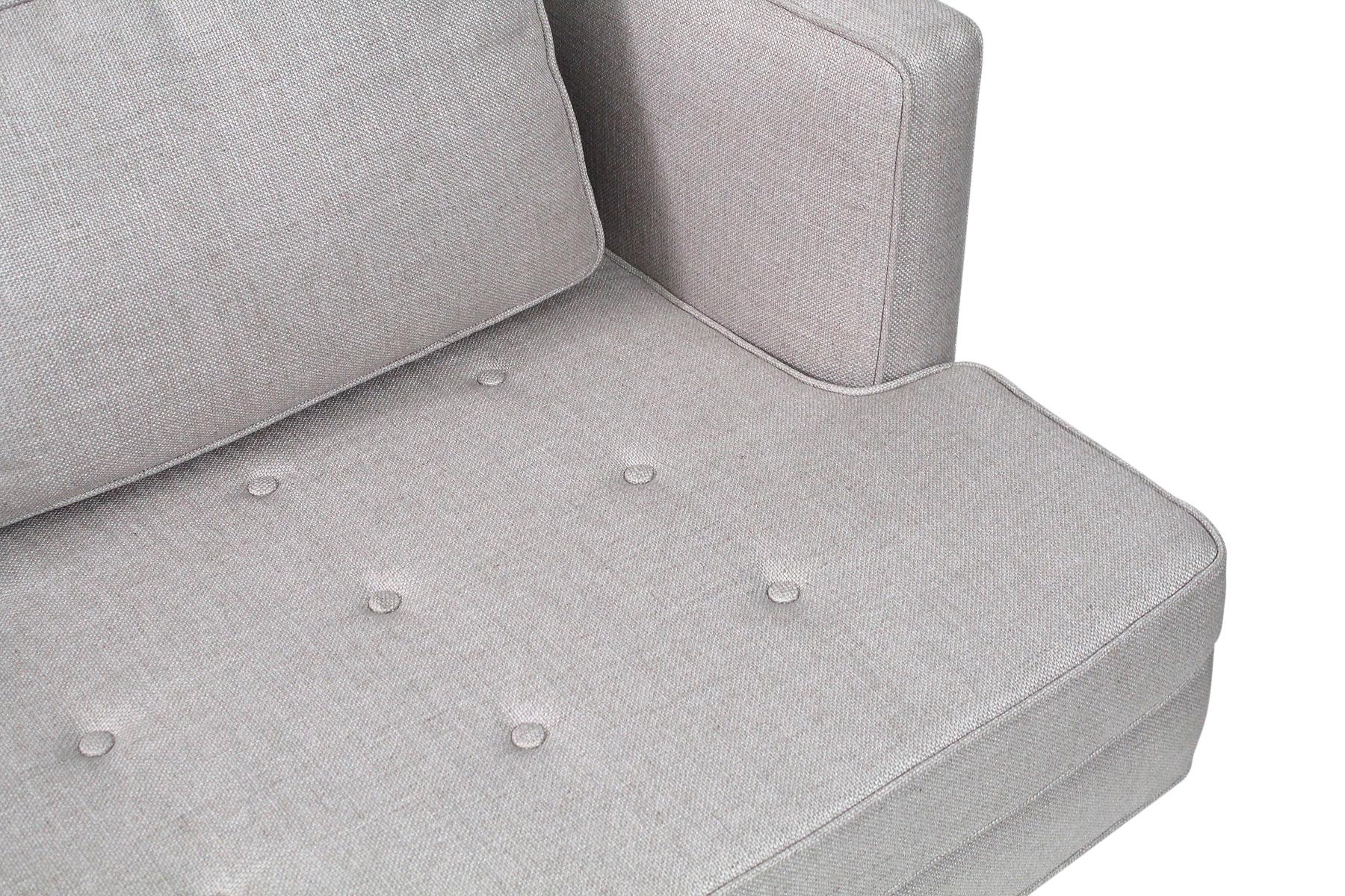 Sofa by Edward Wormley for Dunbar, Model 4906 with Brass Legs 2