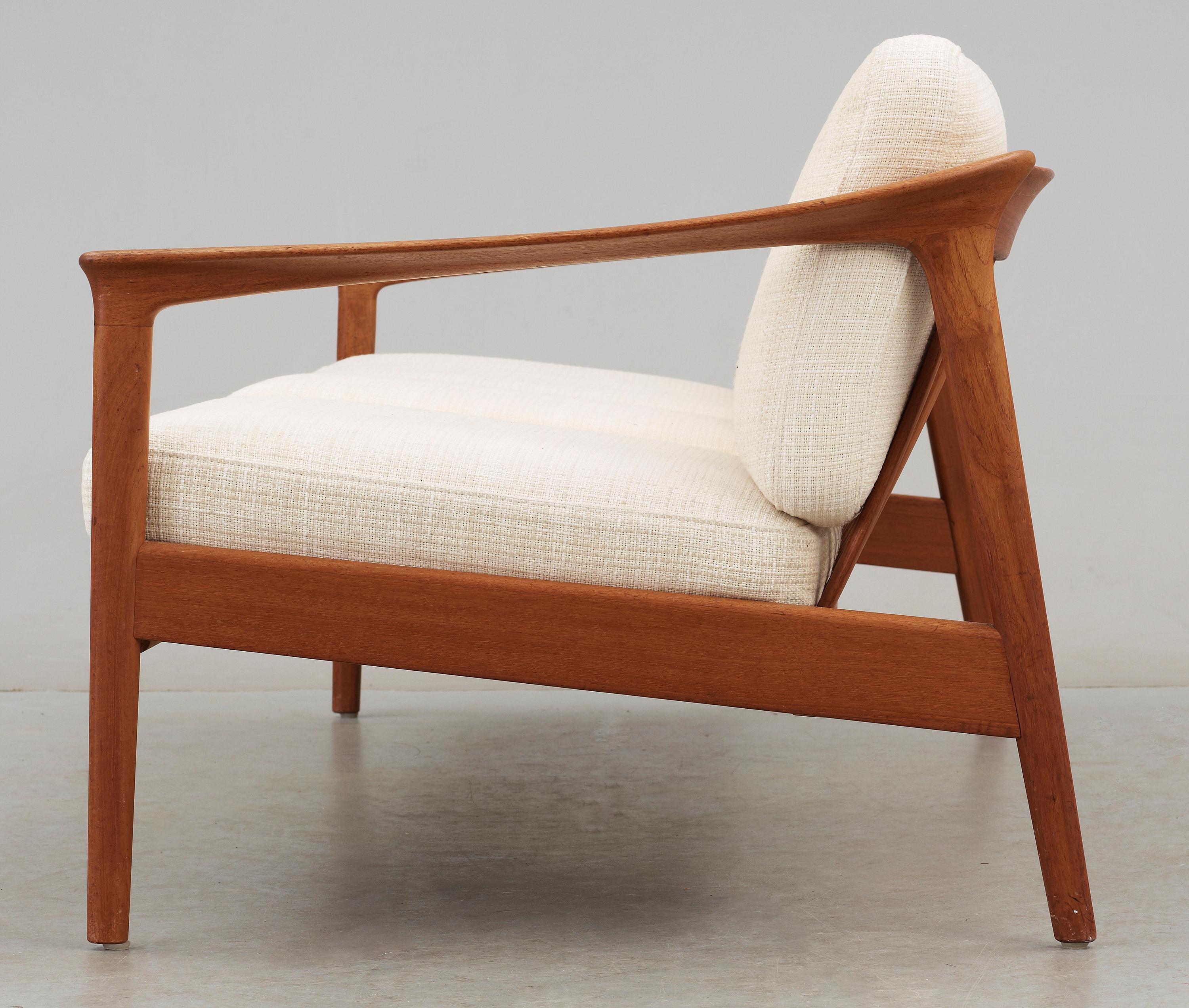 20ième siècle Sofa de Folke Ohlsson « Colorado » fabriqué par Bodafors Teck Wood Suède 1960 Signé en vente