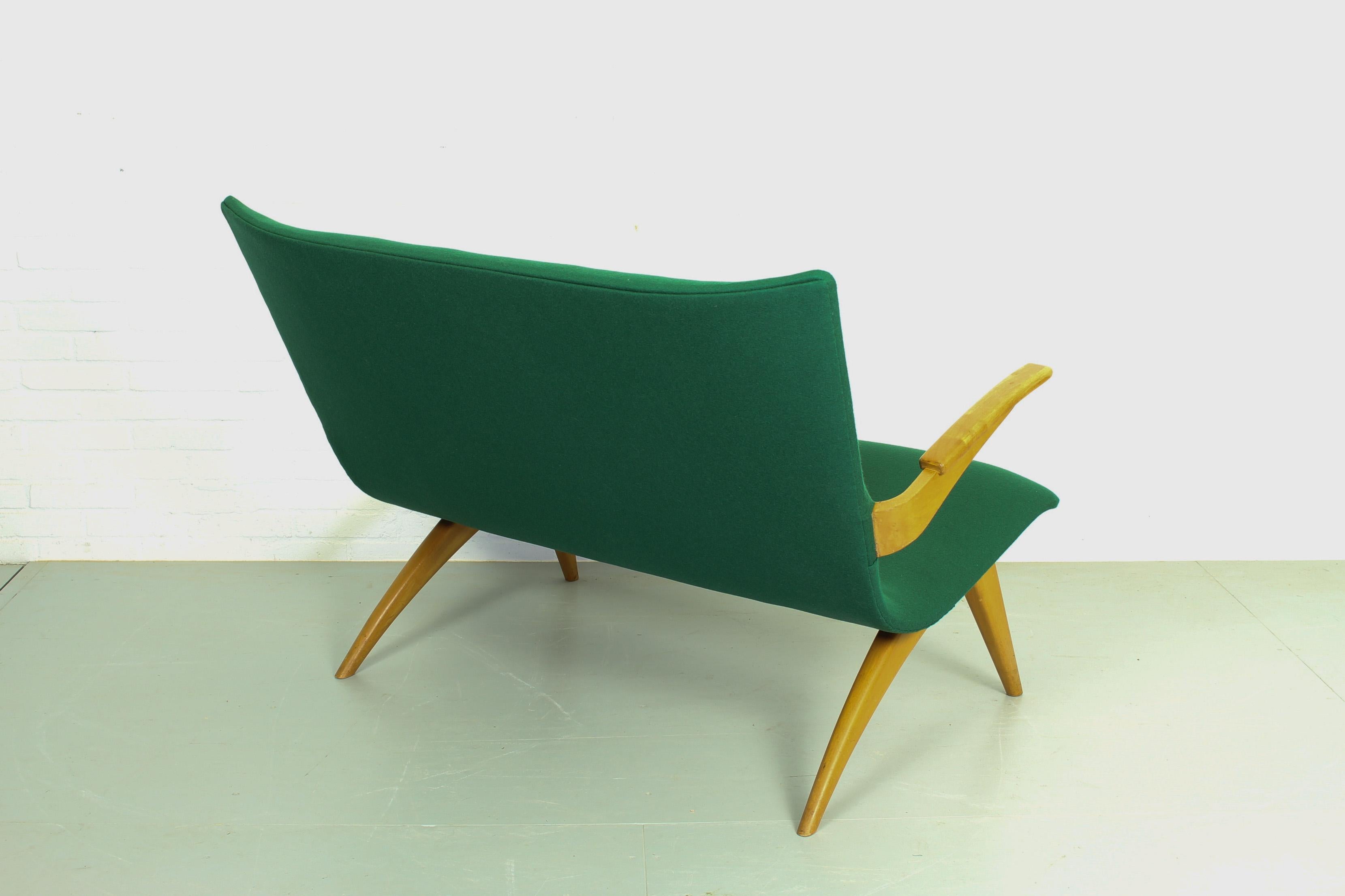 Wool Sofa by G. van Os for Van Os Culemborg, 1950s For Sale
