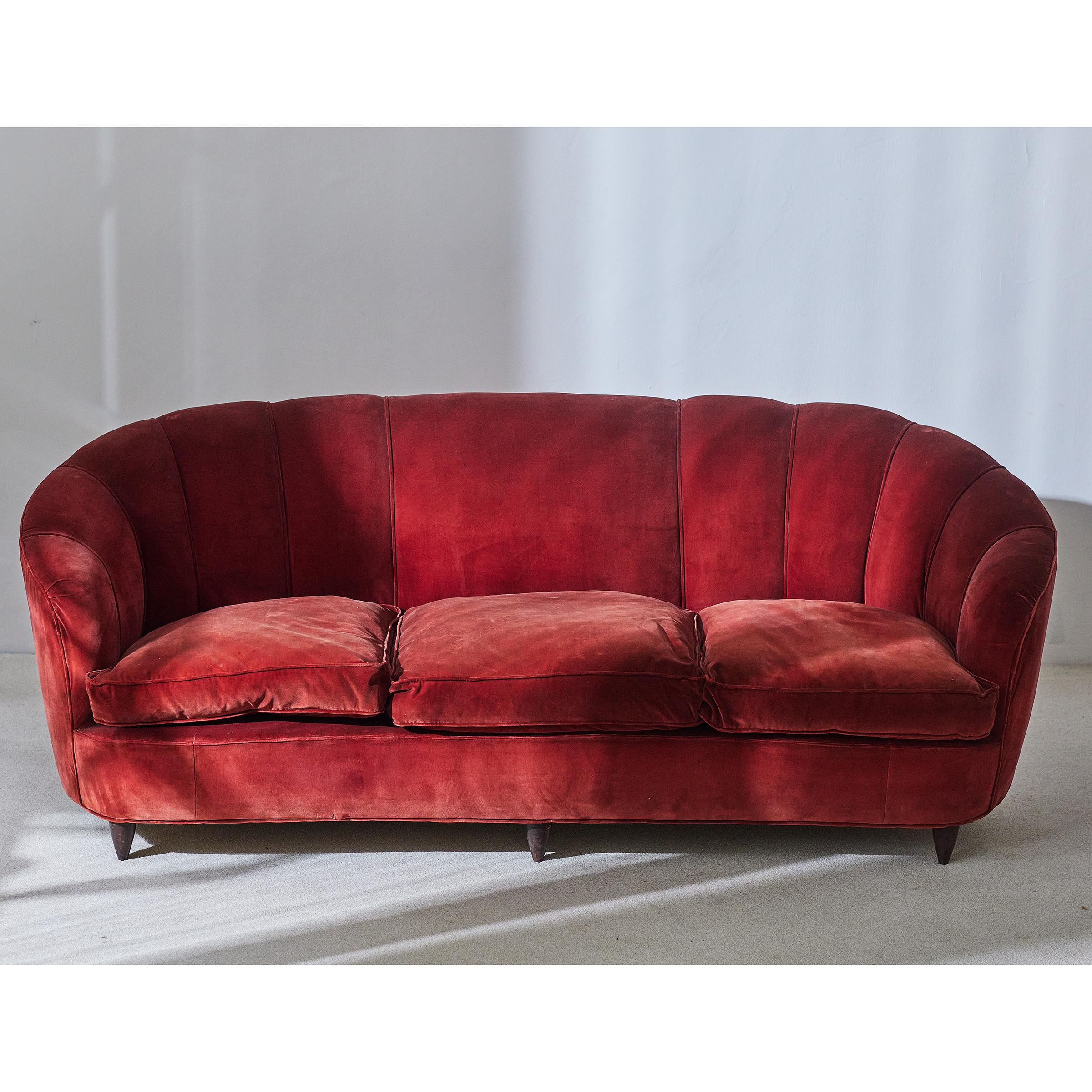 Mid-Century Modern Sofa by Gio Ponti for Casa e Giardino Italy 1936