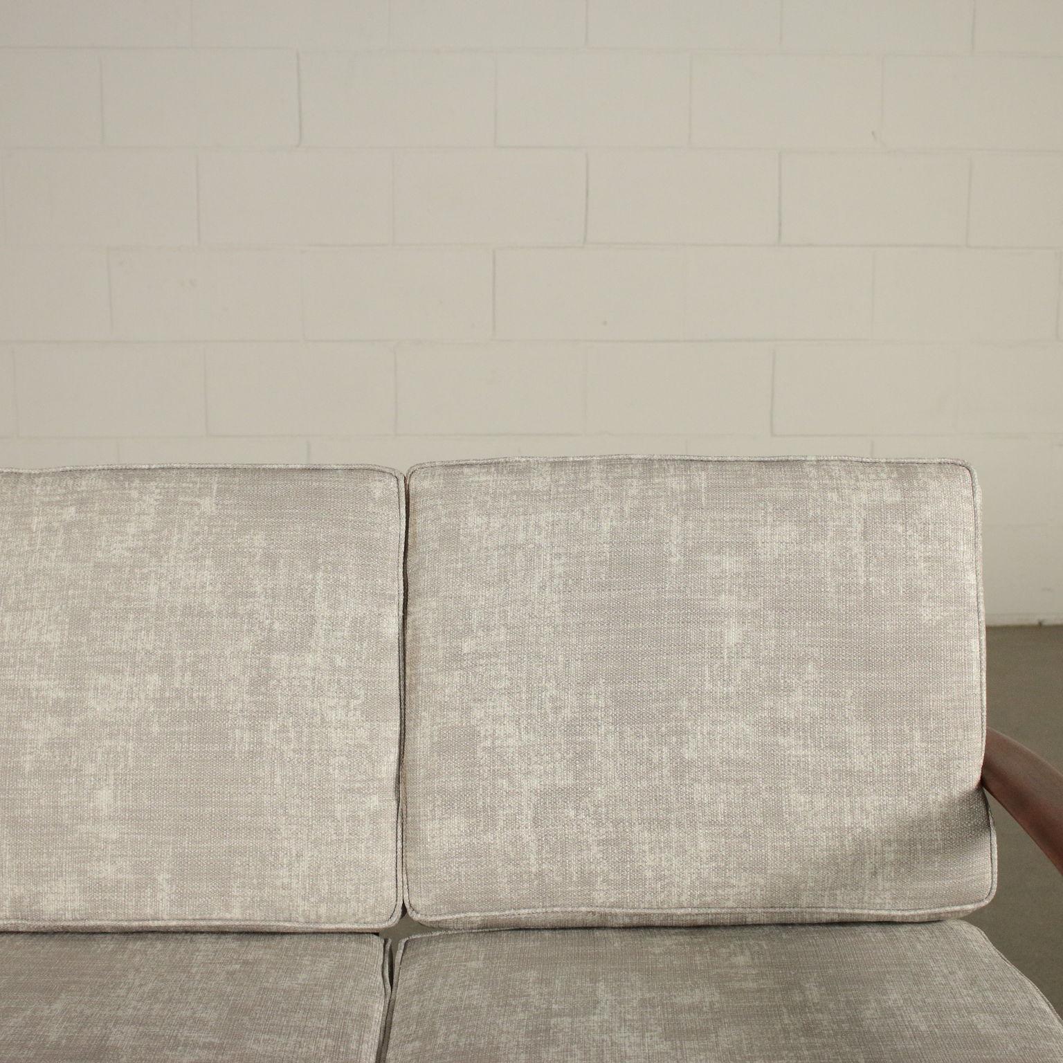Sofa by Grete Jalk Teak Fabric Upholstery Vintage, Denmark, 1950s-1960s im Zustand „Gut“ in Milano, IT