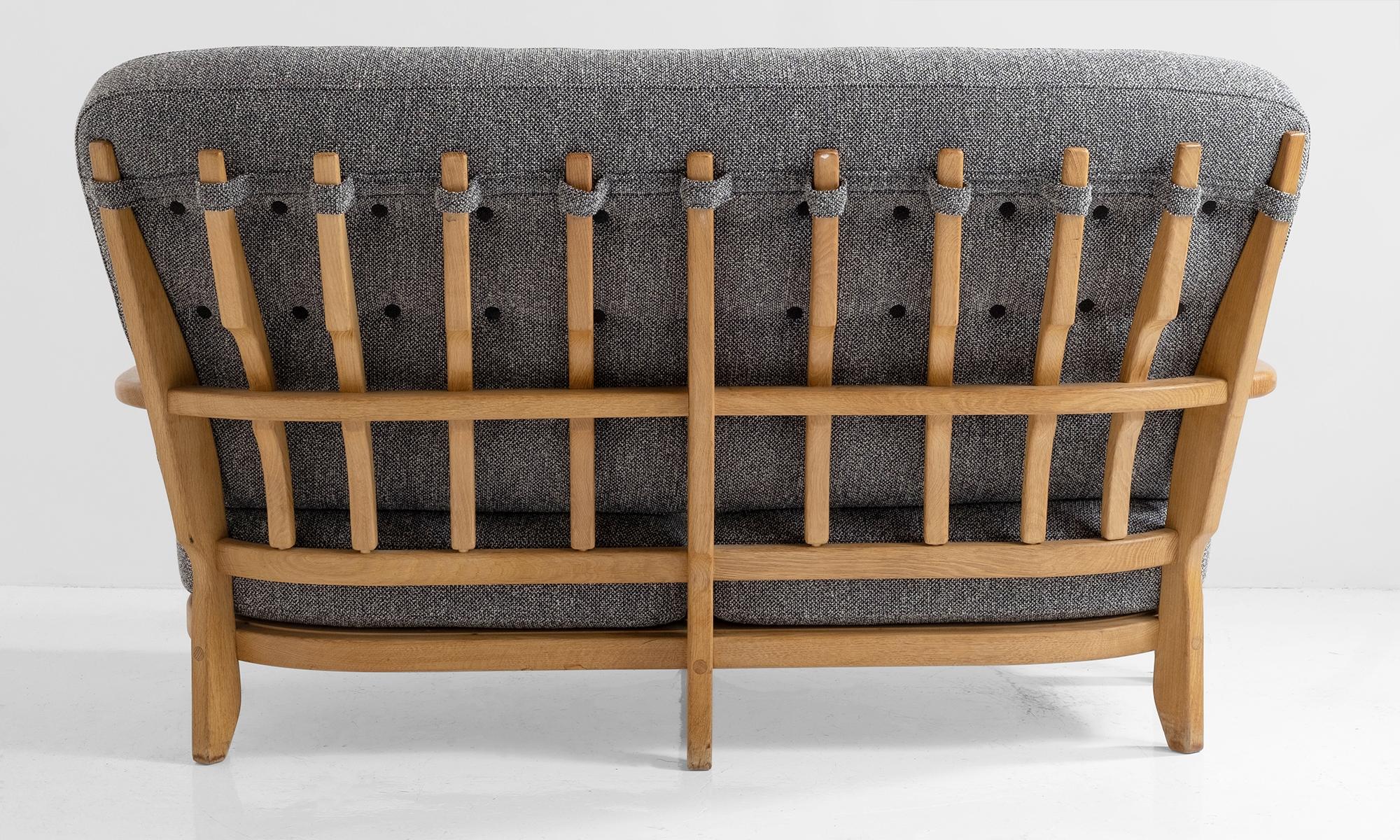 Oak Sofa by Guillerme & Chambron