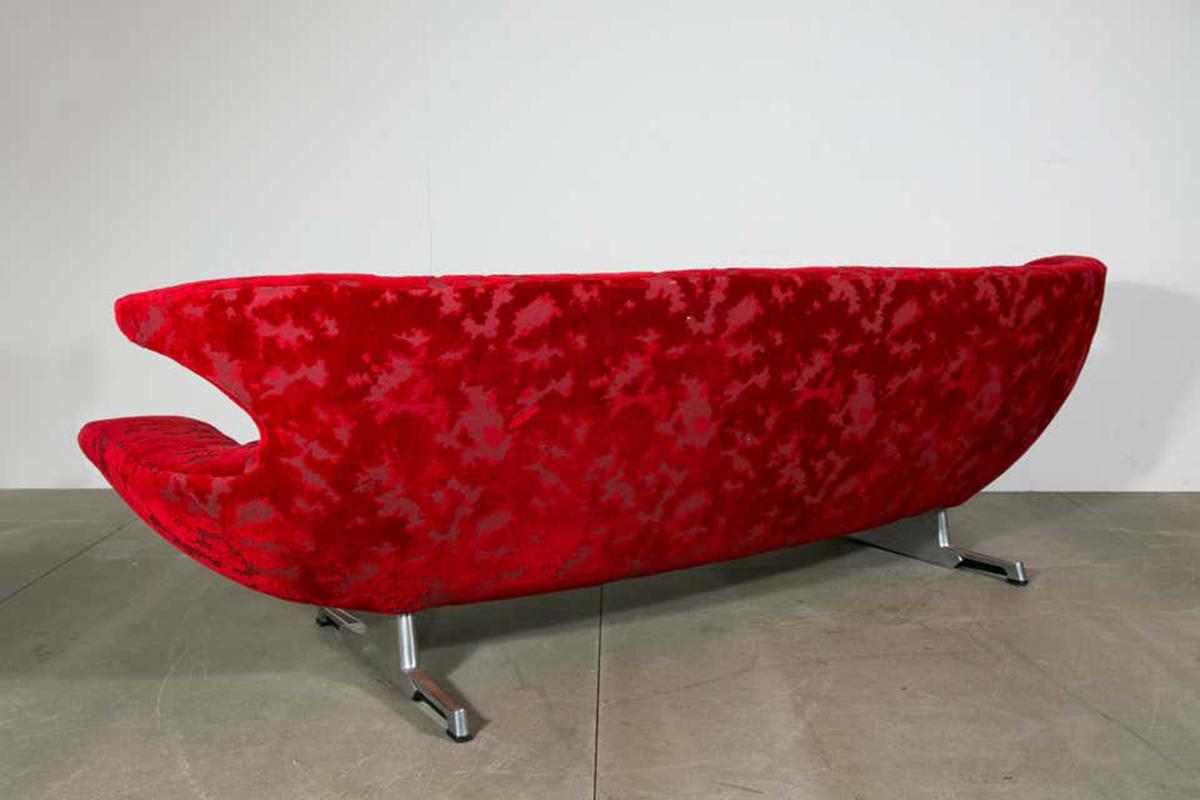 Fabric Sofa by Hans Erik Johansson, Sweden, 1960 For Sale