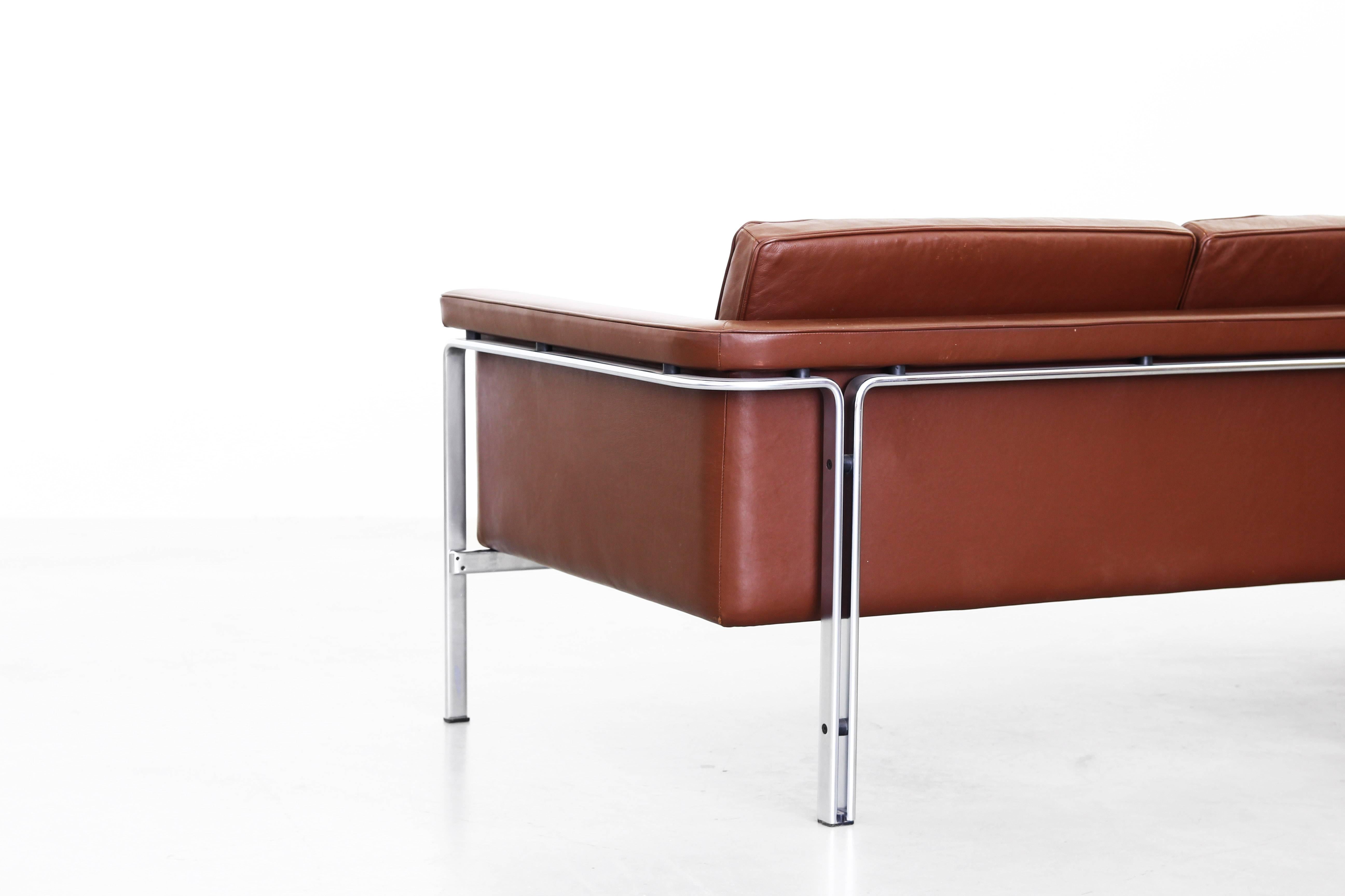 Sofa by Horst Bruning for Alfred Kill International Leather, 1968 (20. Jahrhundert)