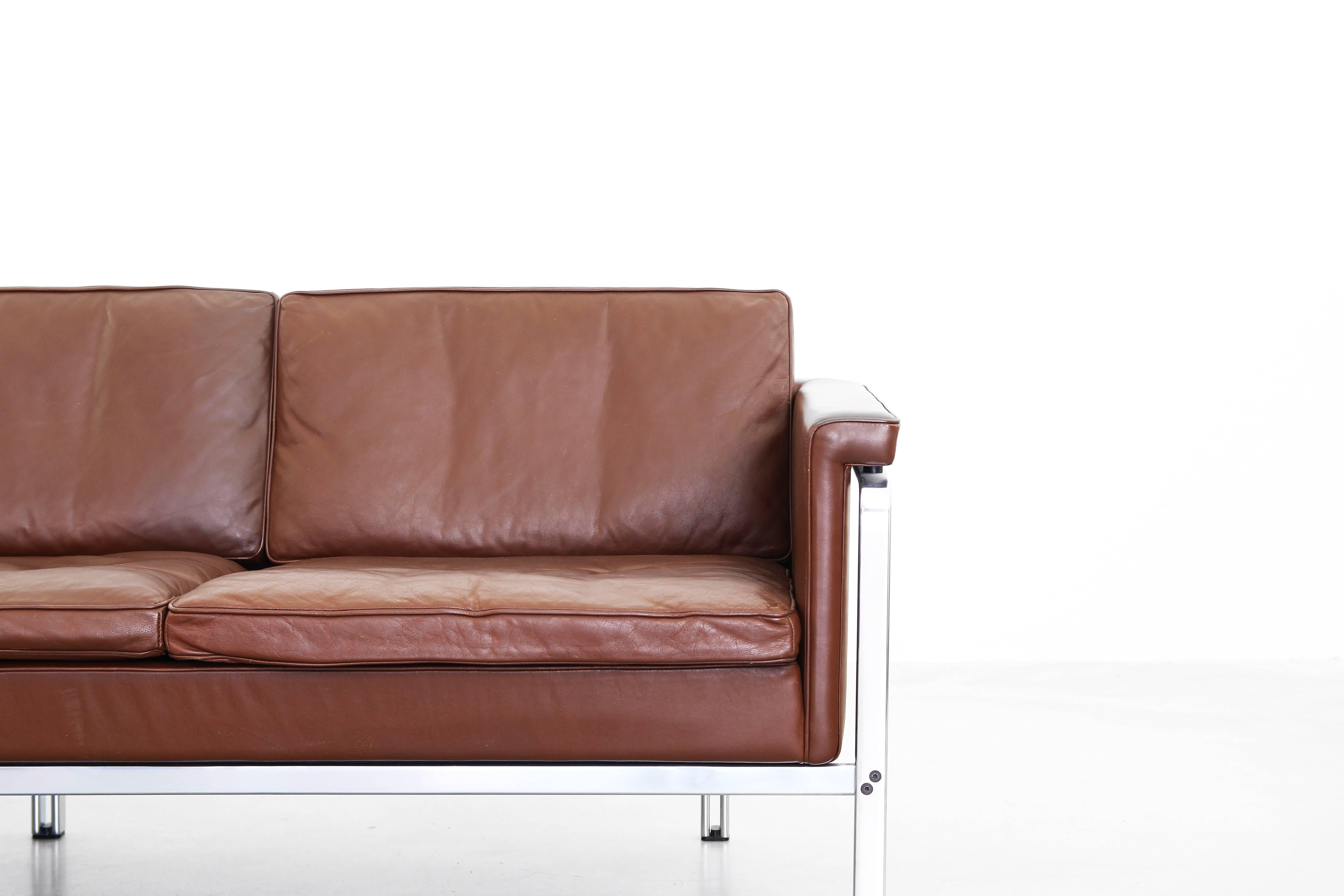 Sofa by Horst Bruning for Alfred Kill International Leather, 1968 2