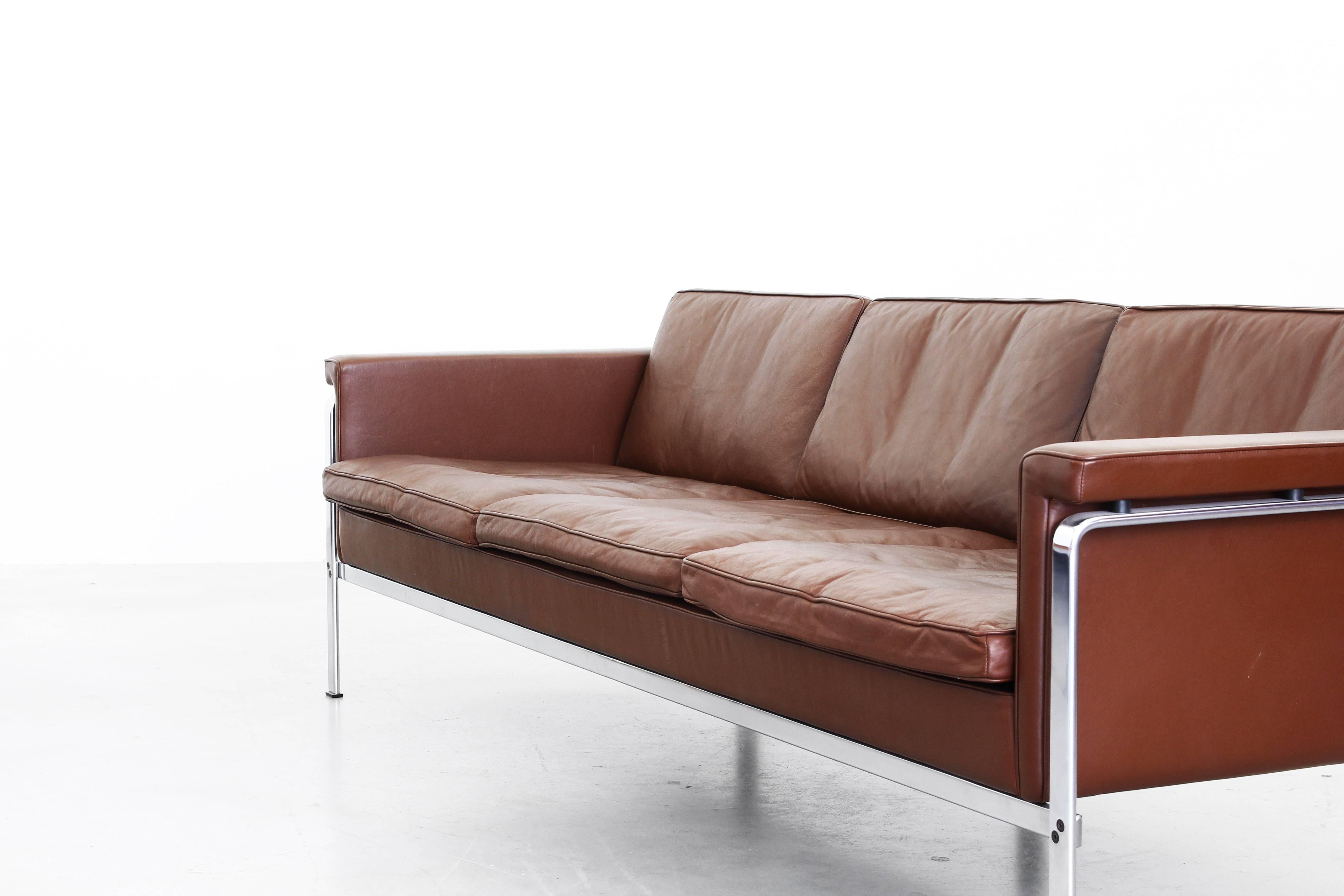 Sofa by Horst Bruning for Alfred Kill International Leather, 1968 2