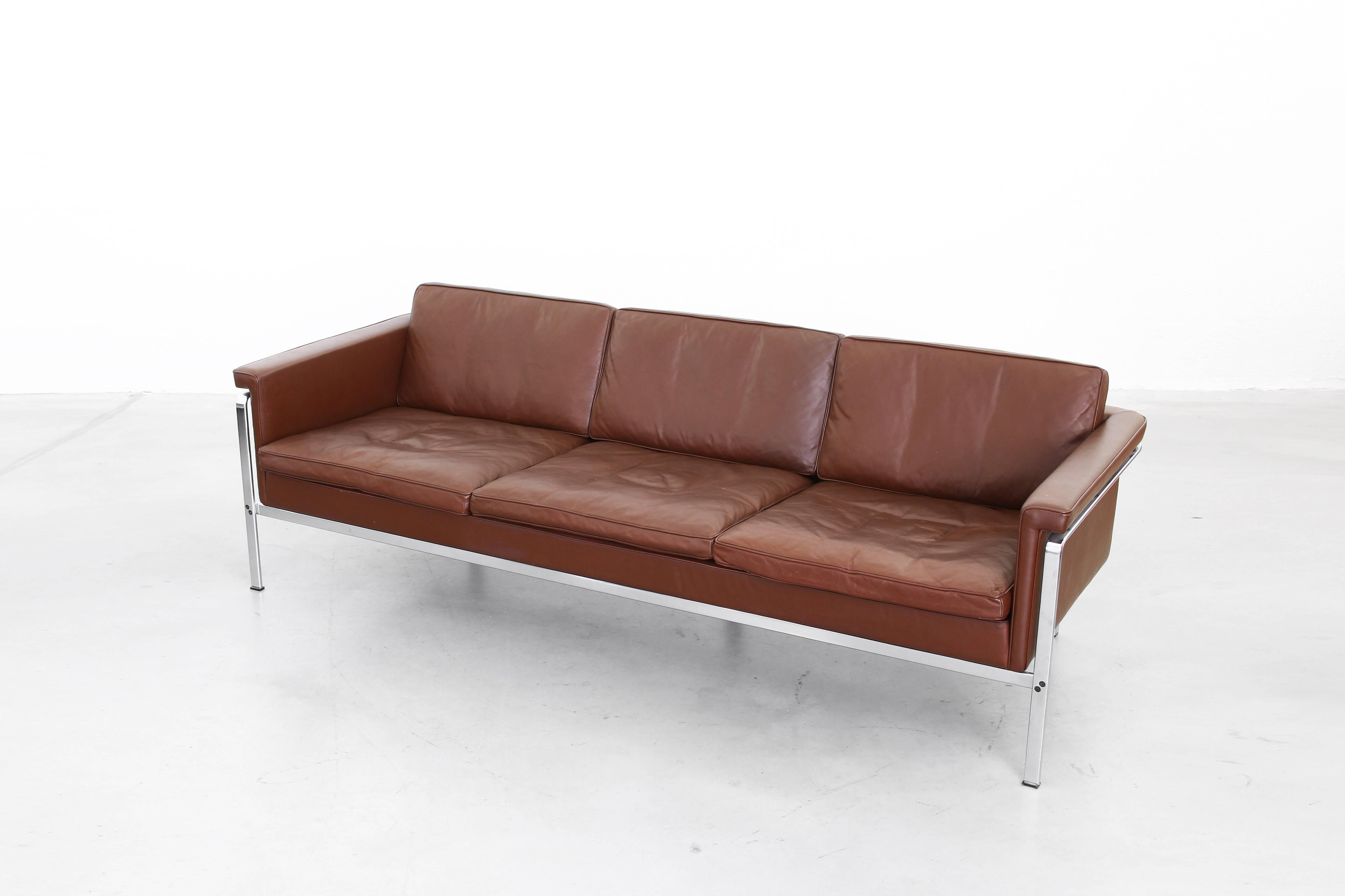 Sofa by Horst Bruning for Alfred Kill International Leather, 1968 4