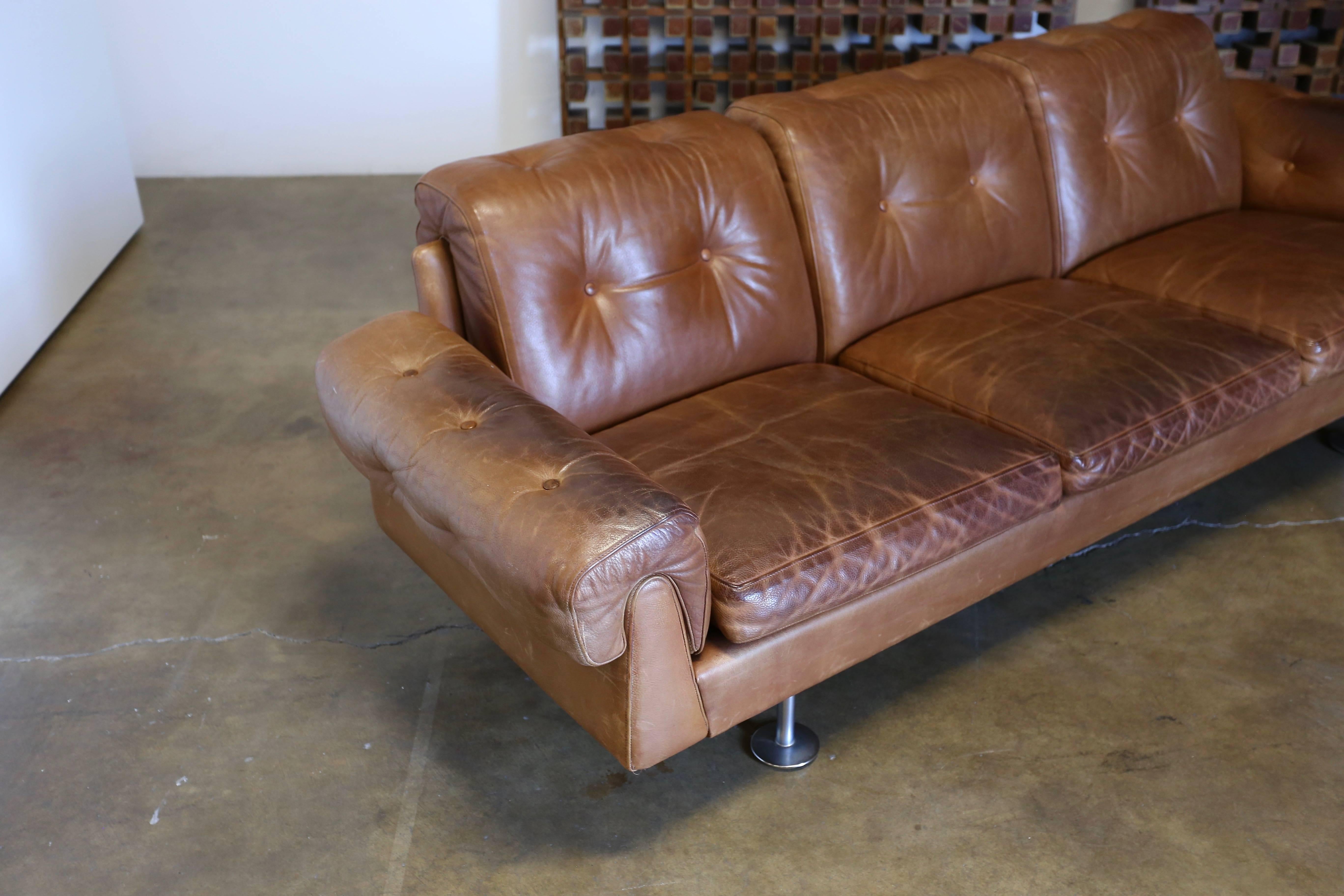 Sofa von Illum Wikkelsø für Ryesberg Møbler (Patiniert)