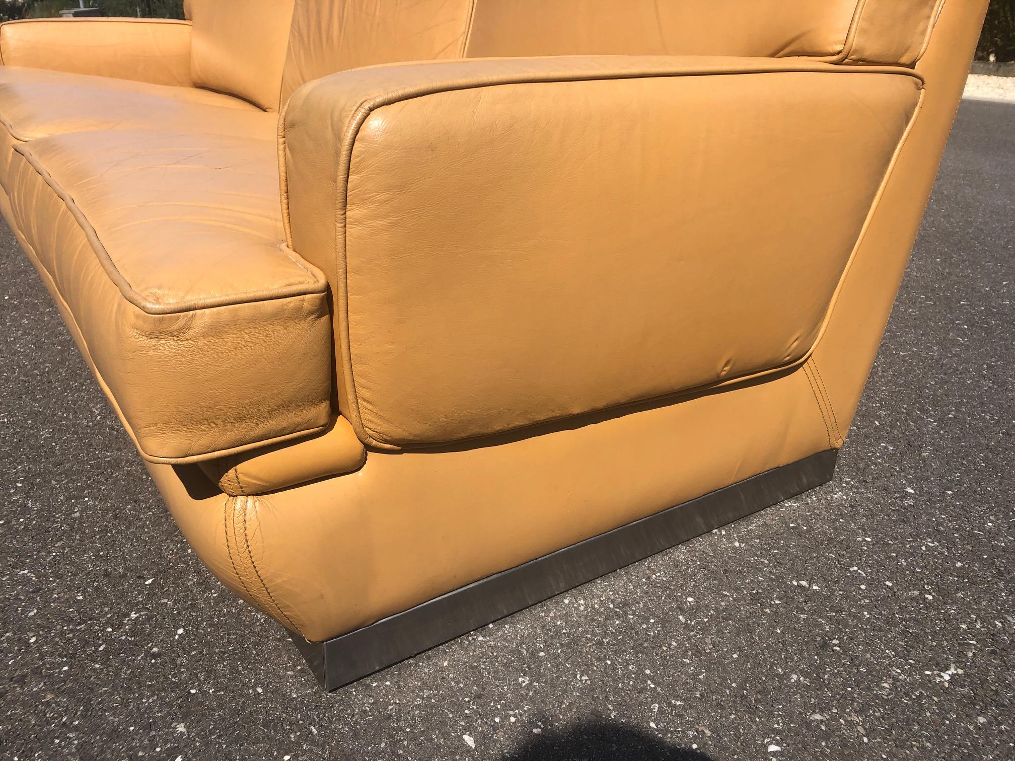 Mid-Century Modern Sofa by Jacques Charpentier, circa 1970s For Sale