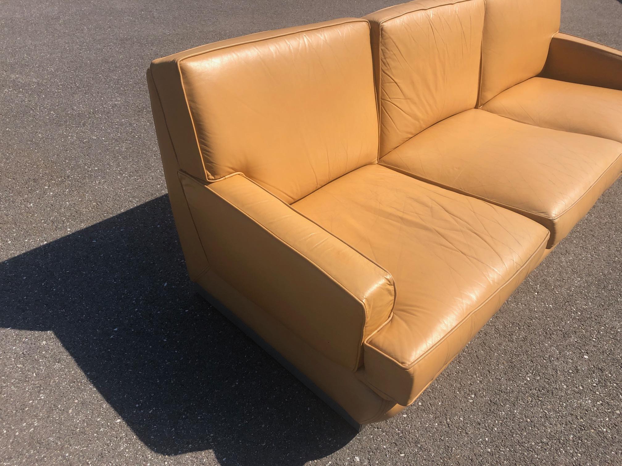 Sofa by Jacques Charpentier, circa 1970s In Good Condition For Sale In Brooklyn, NY