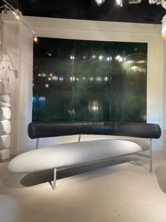 Sofa by Javier Mariscal with original leather - Espagne 1985