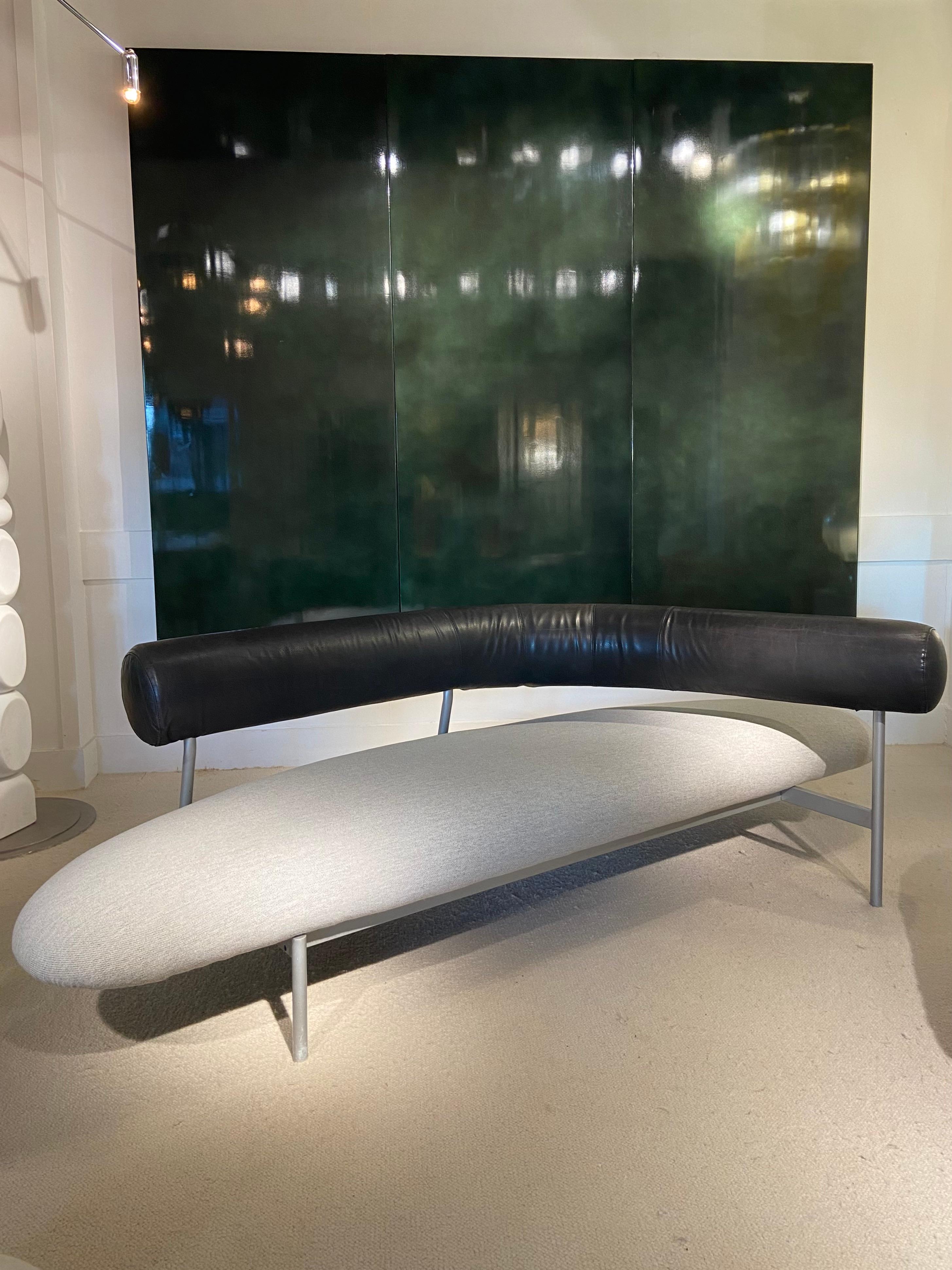 Sofa by Javier Mariscal with original leather - Espagne 1985 2
