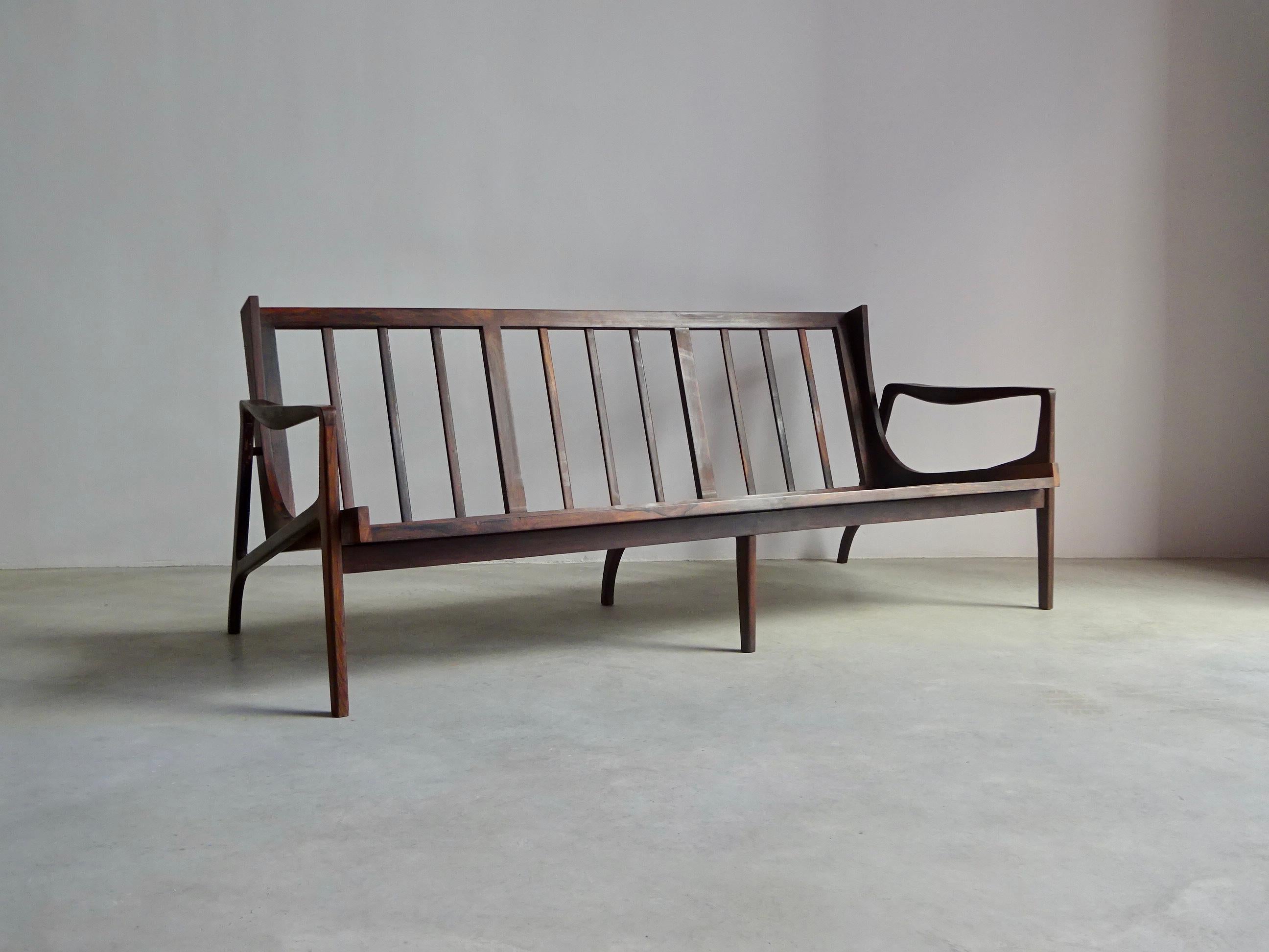 Brazilian Sofa by “Liceu de Artes e Ofícios”, Brazil, 1960s For Sale