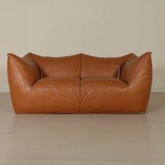Sofa by Mario Bellini B&B Production Foam Leather Vintage, Italy, 1970s-1980s
