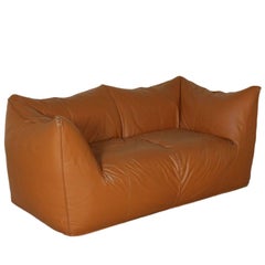 Sofa by Mario Bellini B&B Production Foam Leather Vintage, Italy, 1970s-1980s