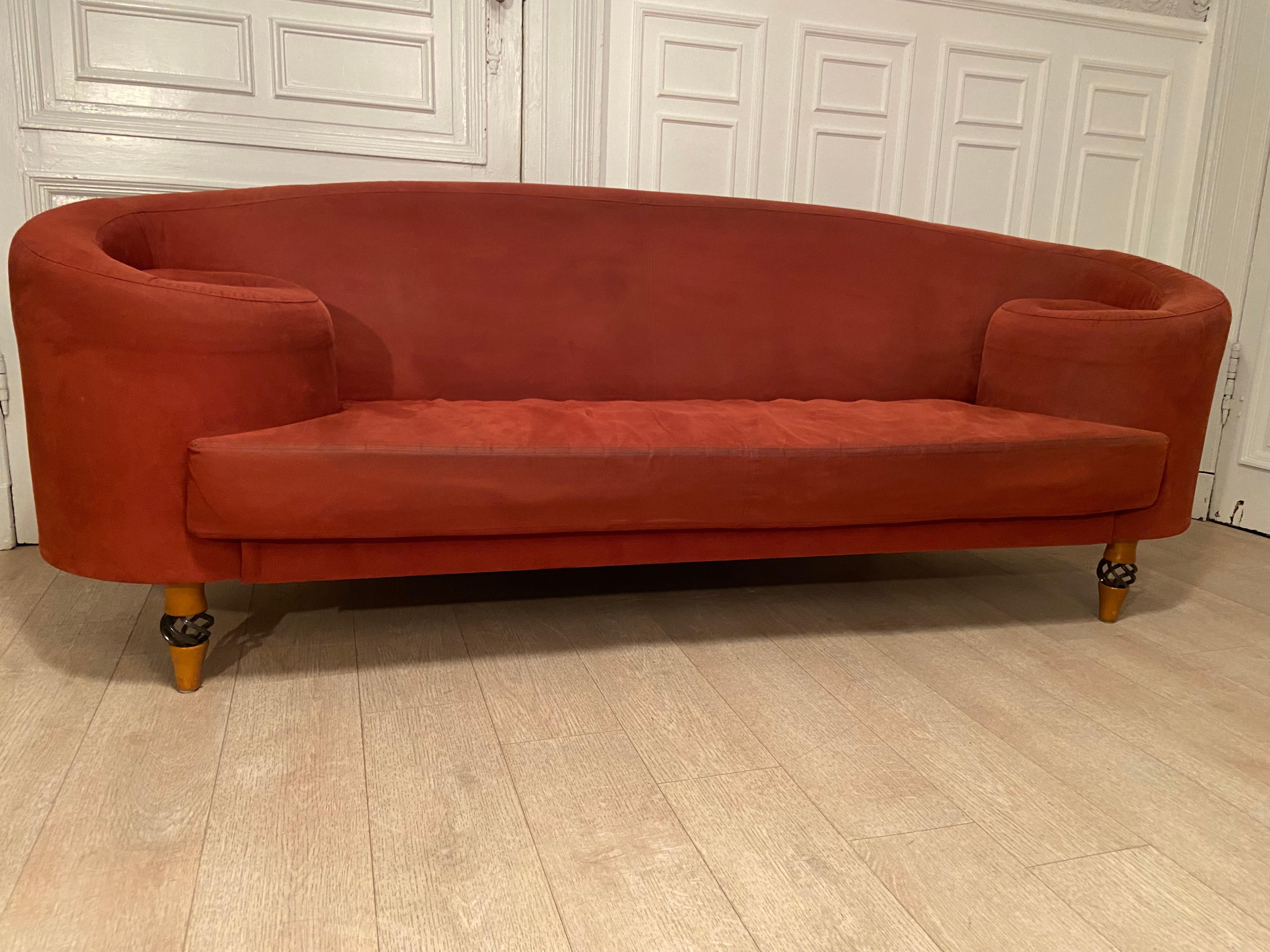 Mid-Century Modern Sofa by Maroeska Metz for Gelderland Ax, Netherlands, a Pair Available