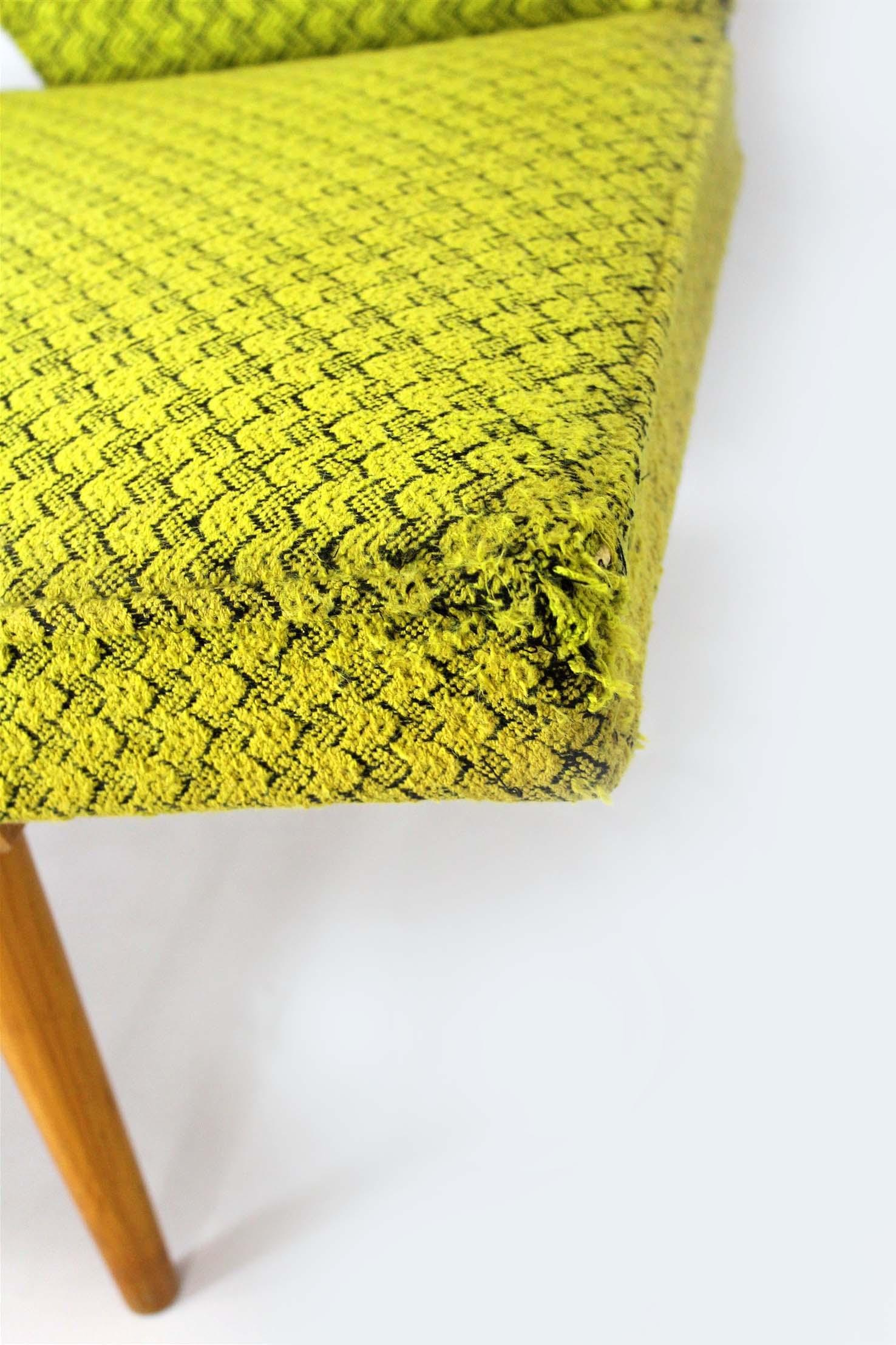 Fabric Sofa by Miroslav Navratil for Drevopodnik Brno, 1960s