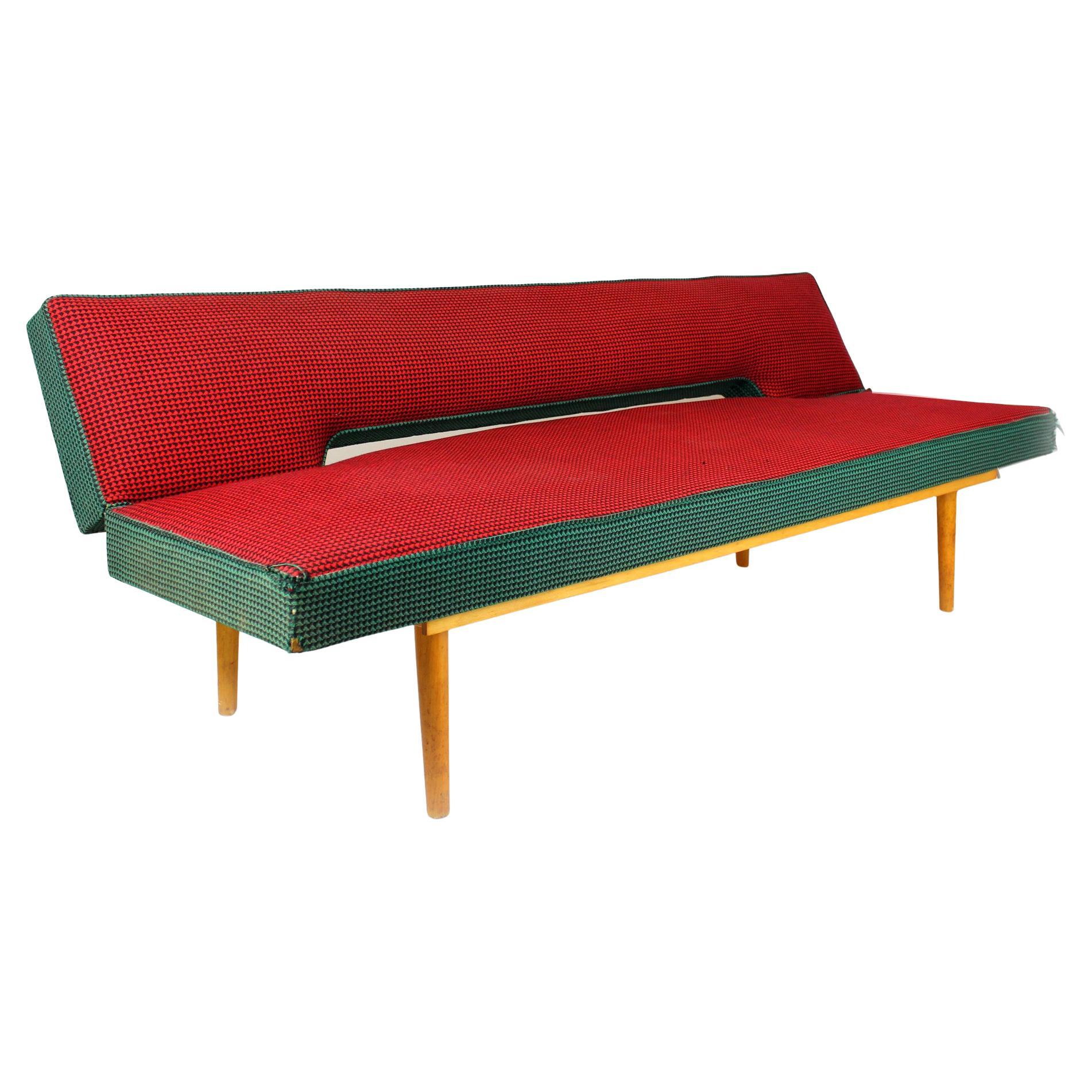 Sofa by Miroslav Navratil for Drevopodnik Brno, 1960s