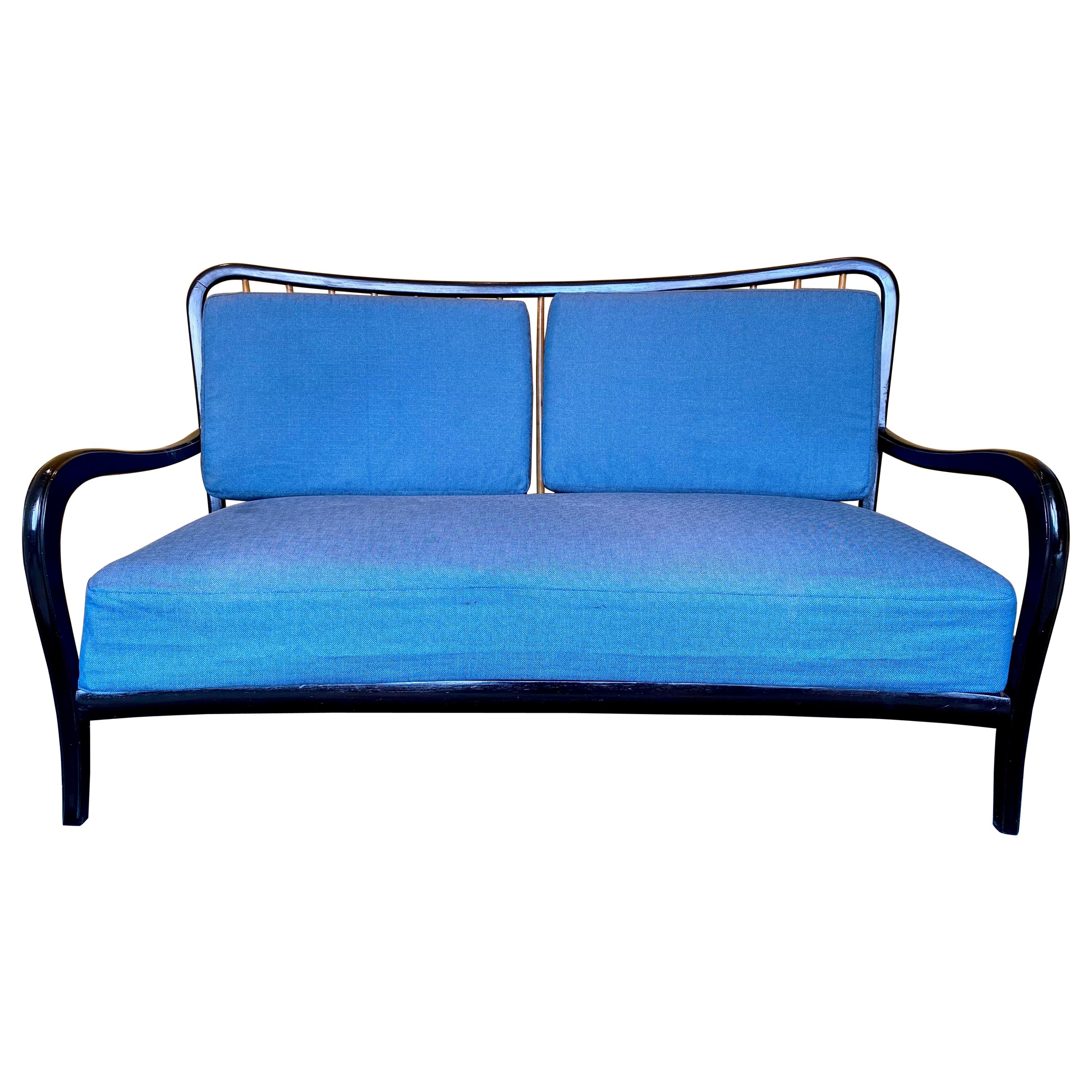 Sofa by Paolo Buffa Wood, Italy, 1950s For Sale