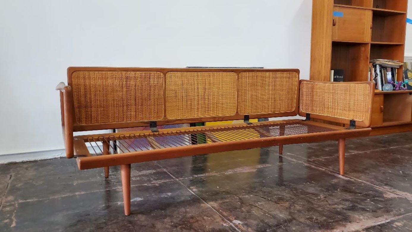 Sofa by Peter Hvidt and Orla Mølgaard-Nielsen for John Stuart Woven Cane Panels For Sale 4