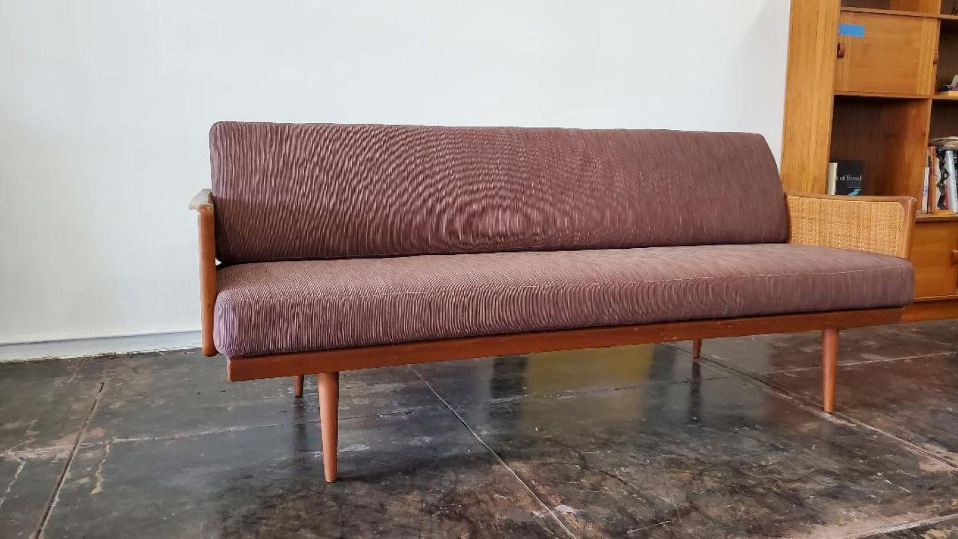 Sofa by Peter Hvidt and Orla Mølgaard-Nielsen for John Stuart Woven Cane Panels For Sale 1