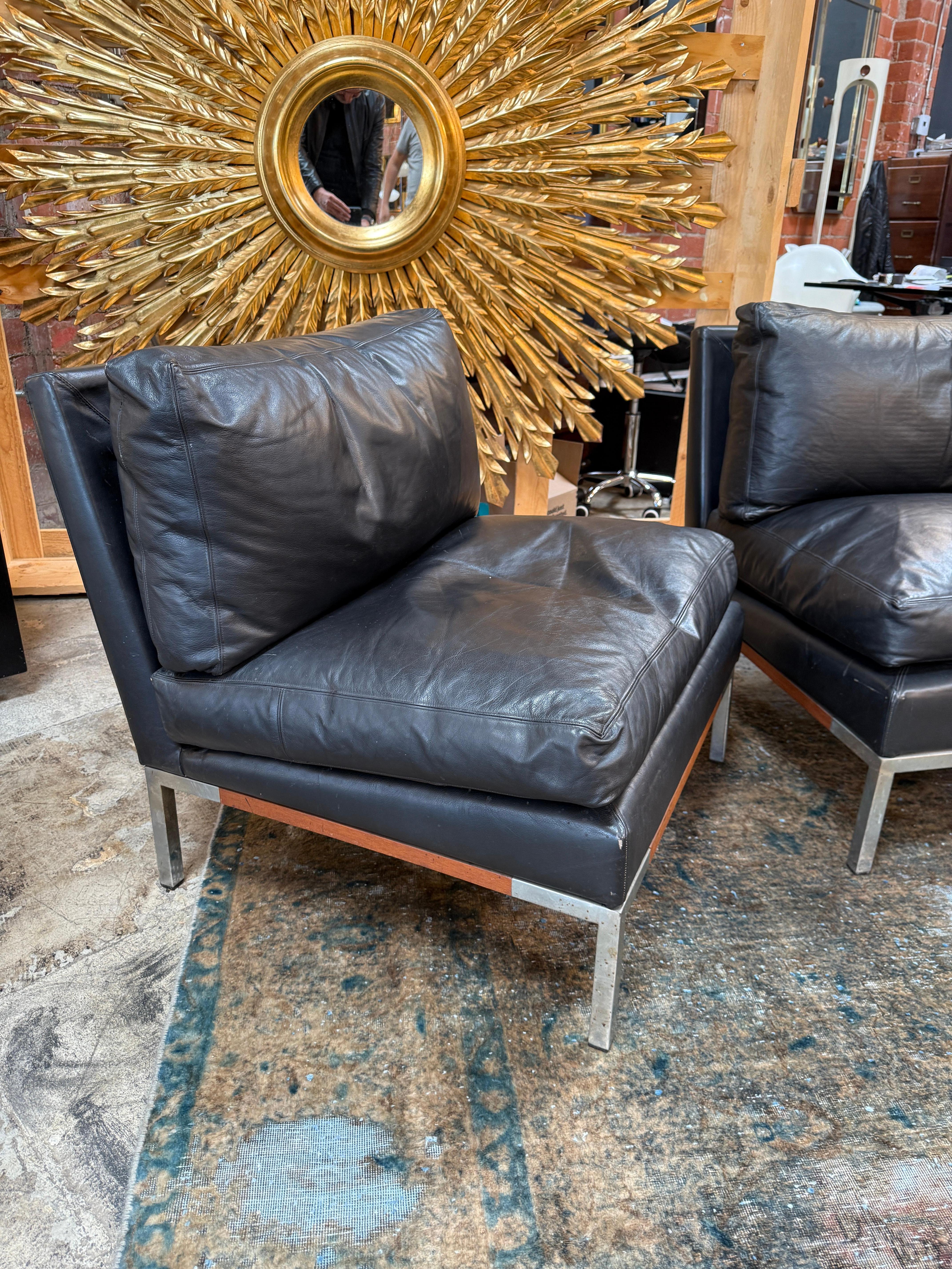 Sofa von Pizzetti, Set - Sofa und zwei Sessel aus Leder. Italien 70er Jahre im Angebot 9
