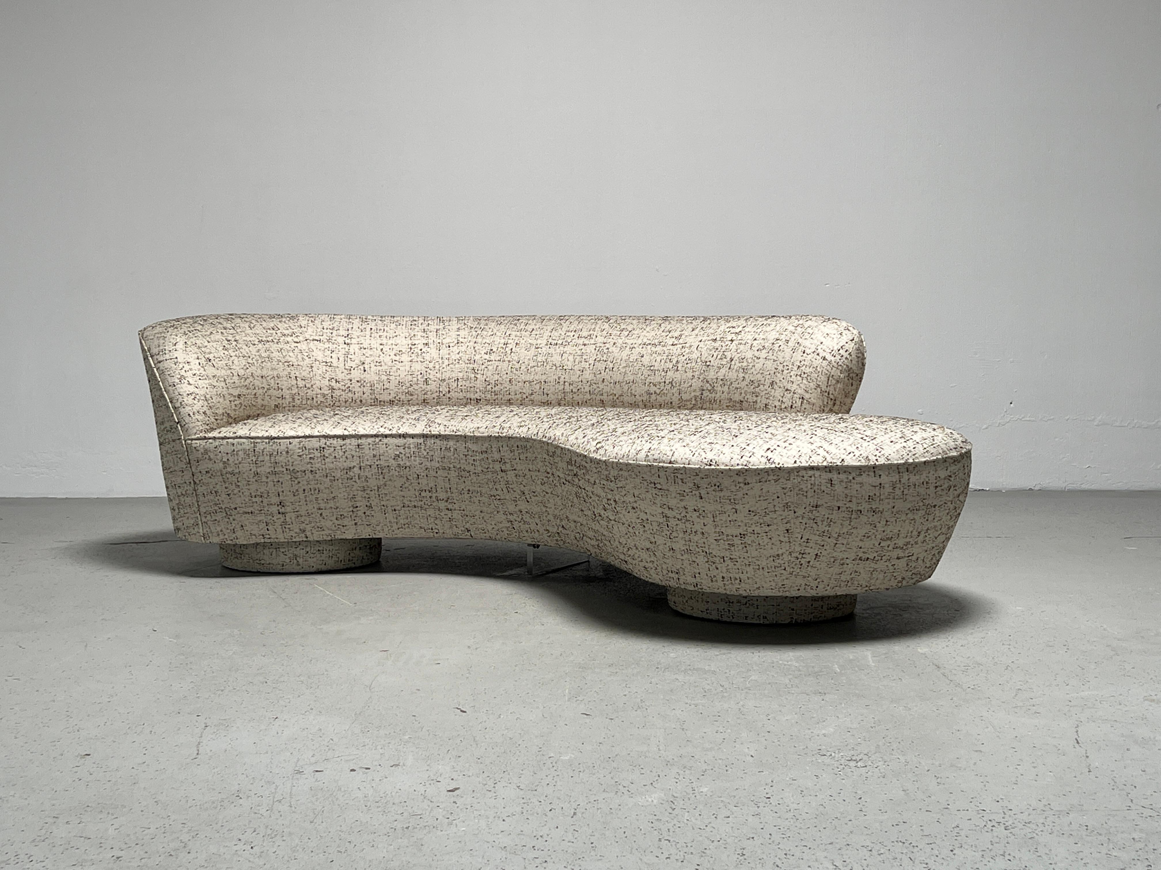 A cloud sofa designed by Vladimir Kagan for Directional. 
 Beautifully restored.