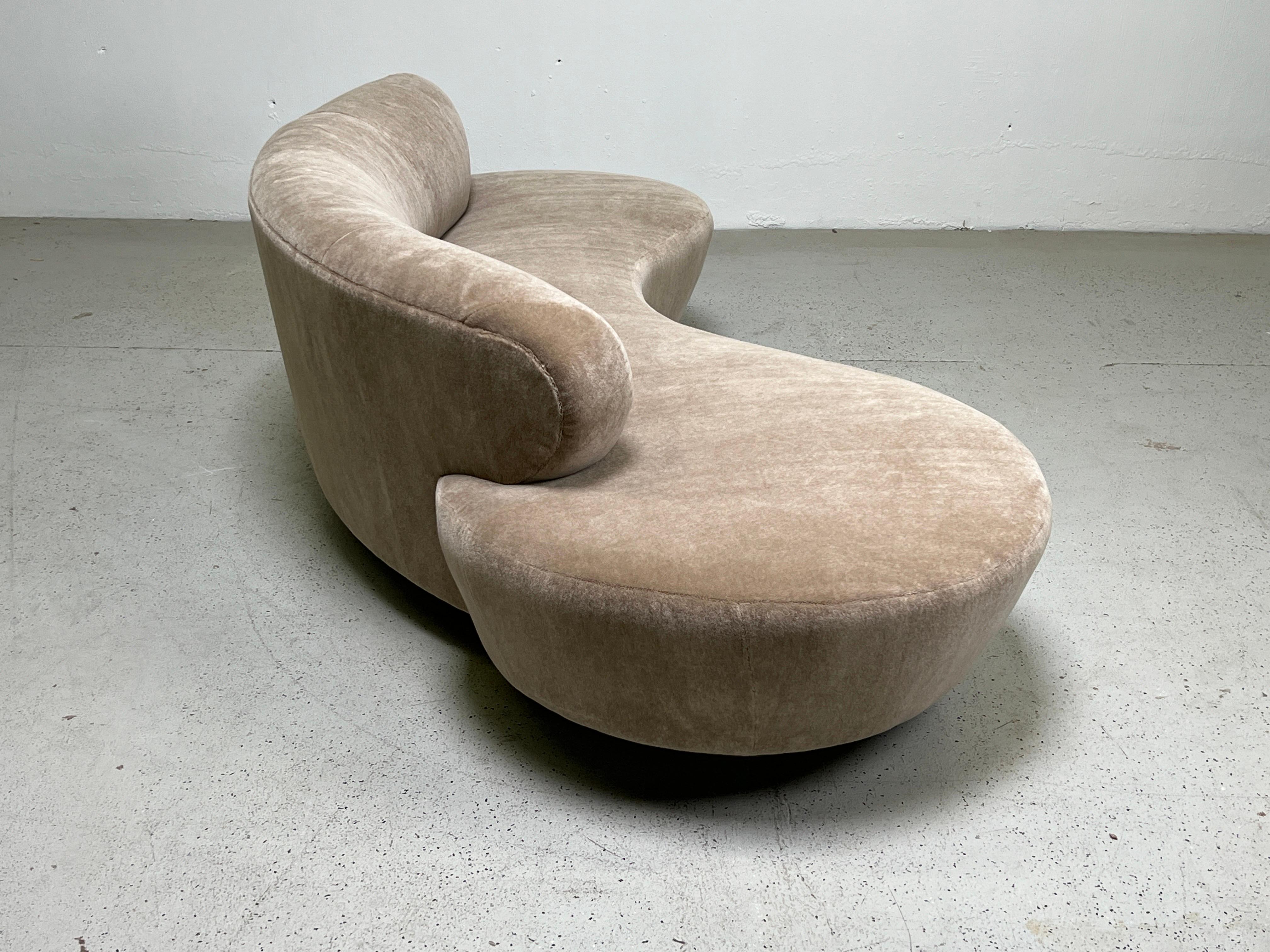 Mohair Sofa by Vladimir Kagan for Directional