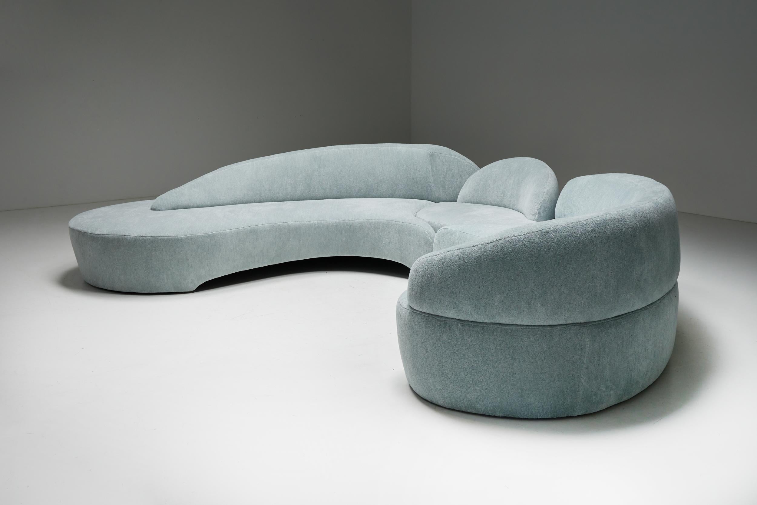 French Sofa by Vladimir Kagan for Roche Bobois, France, 2003 For Sale
