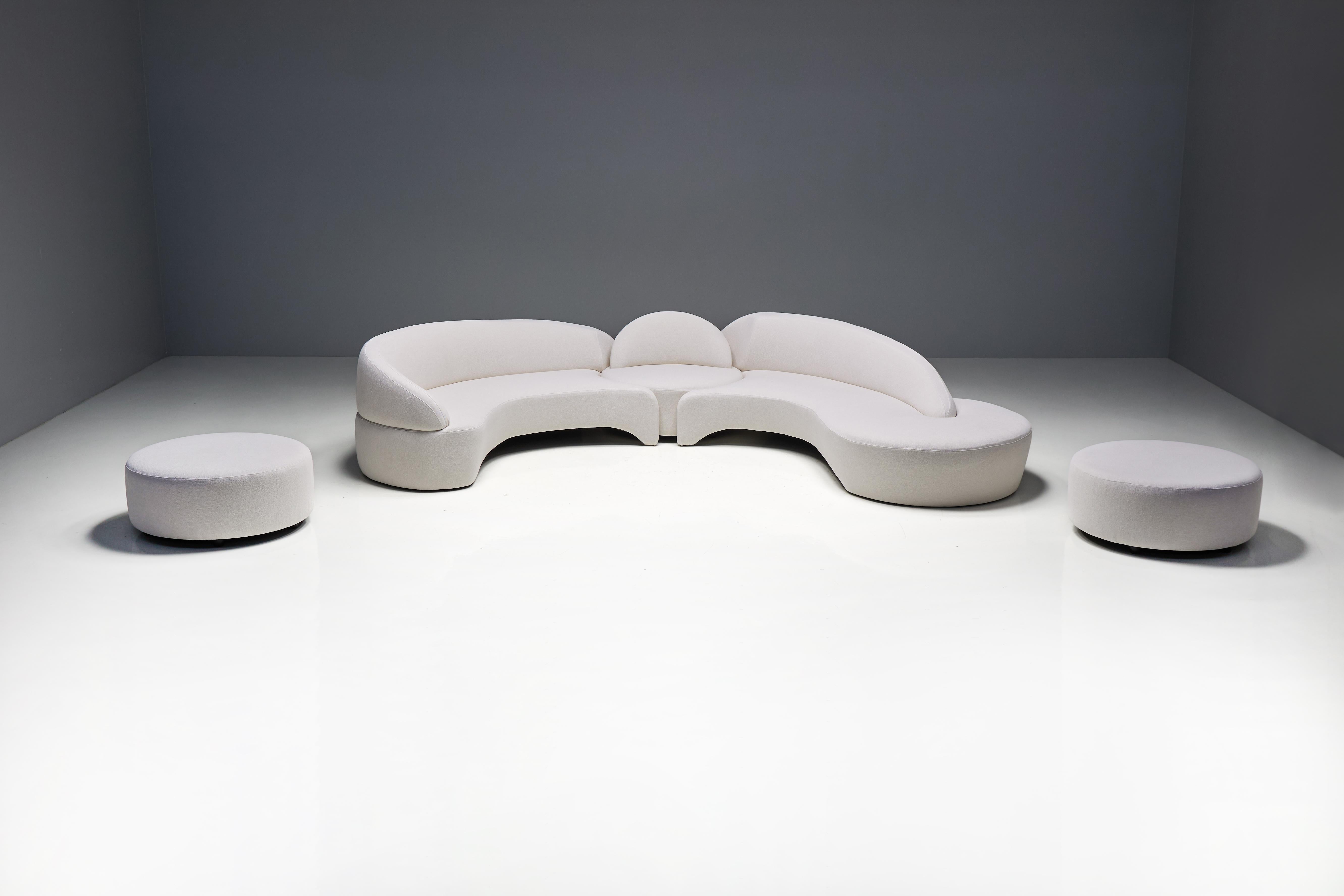 Sofá de Vladimir Kagan para Roche Bobois, Francia, 2003 Lana en venta
