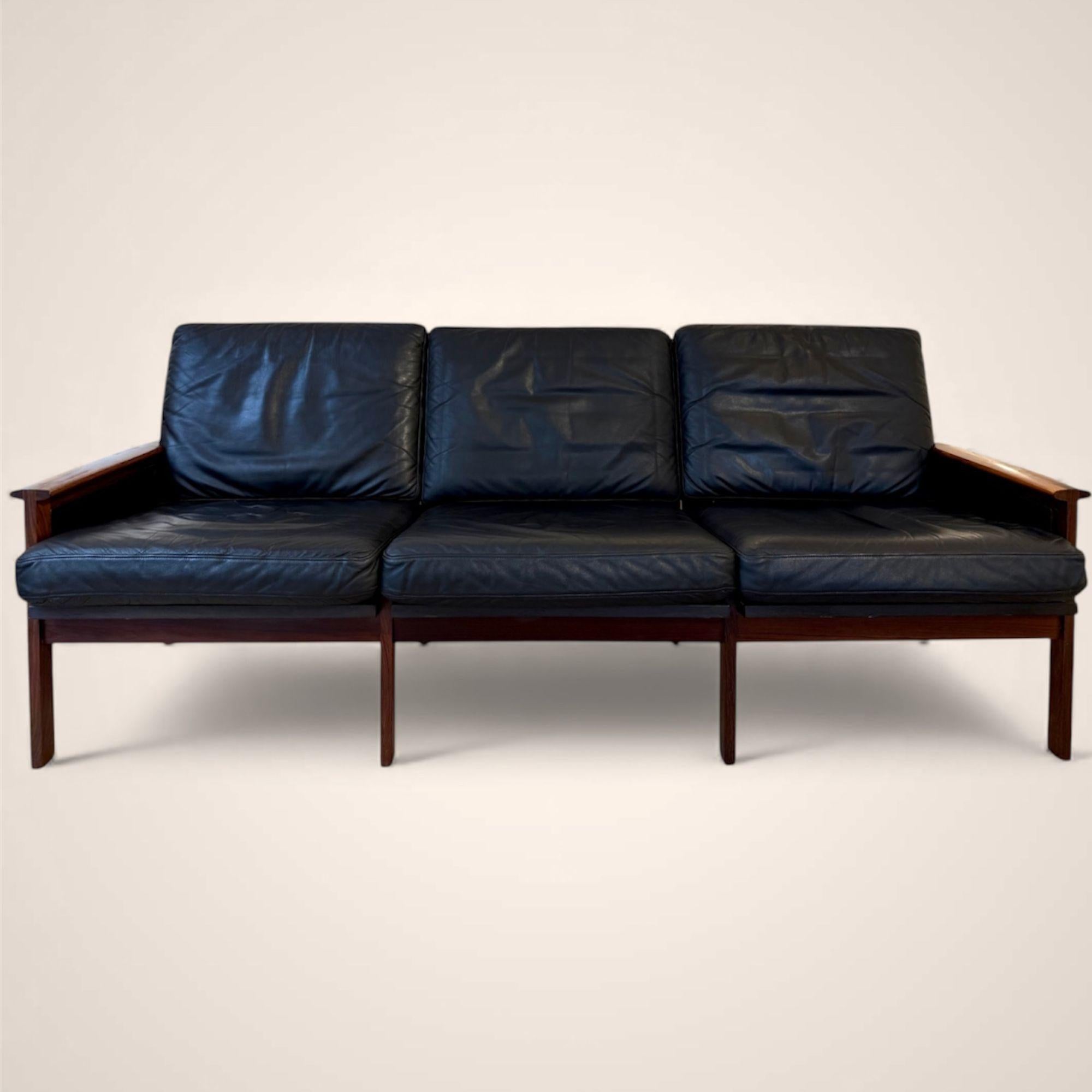 Sofa Capella 3 places par Illum Wikkelso Cuero en venta