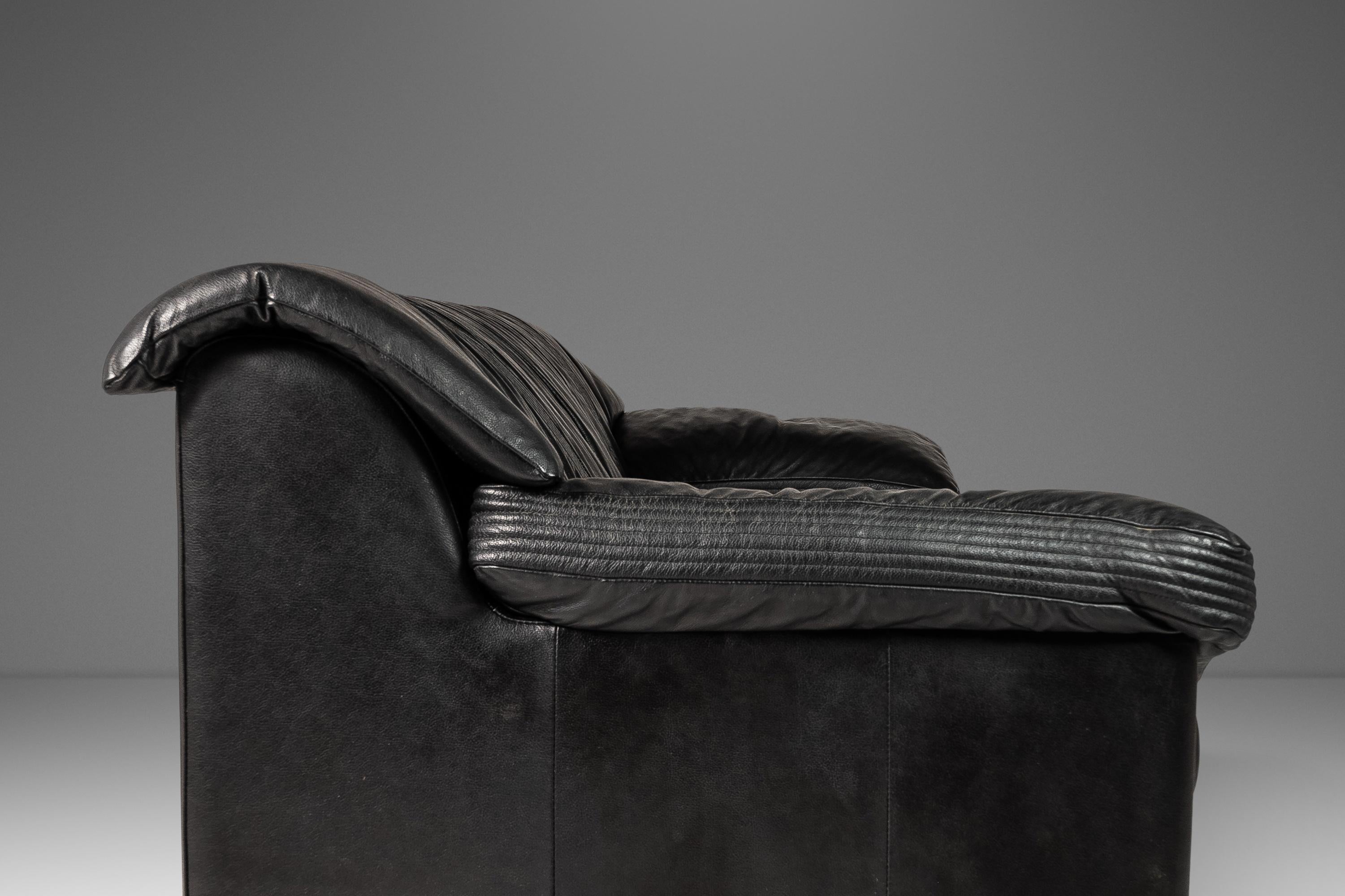 Pelle Set di divani e sedie di Natuzzi Attribuito a Pierluigi Cerri, Italia, anni '90 ca. in vendita