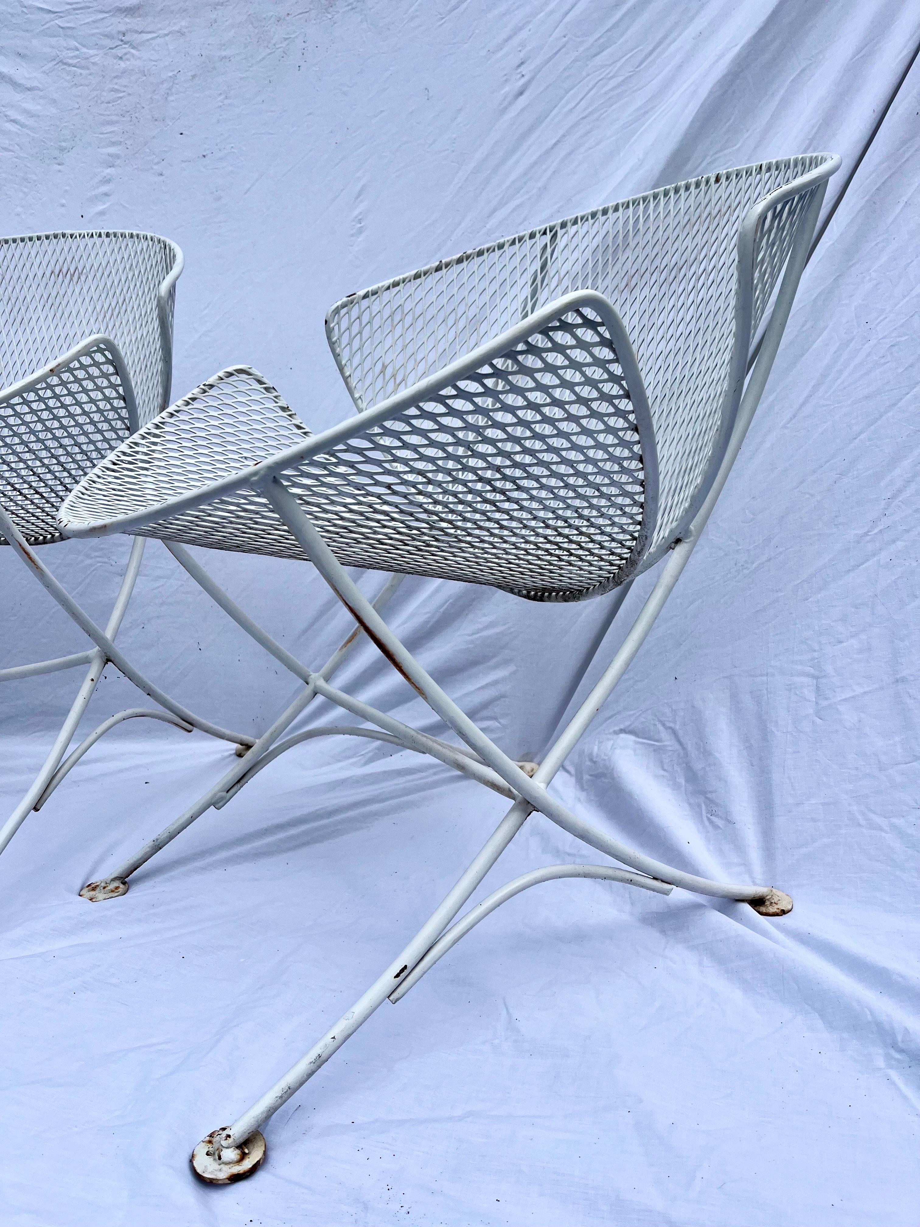 Sofa Chair Set Maurizio Tempestini Salterini Clamshell Patio Garden Furniture 10