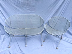 Sofa Chair Set Maurizio Tempestini Salterini Clamshell Patio Garden Furniture