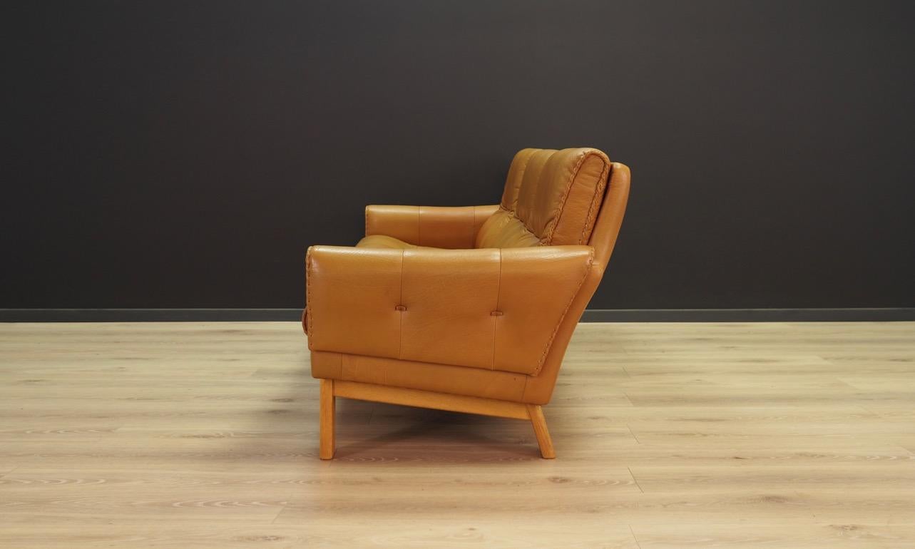Sofa Classic Leather Danish Design Midcentury 3