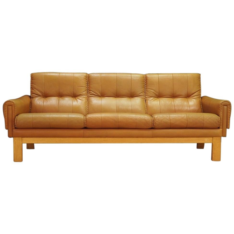 Sofa Classic Leather Danish Design Midcentury