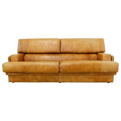 Sofa Cognac Leder:: MarCo Milisich für Baxter Arcon:: 1970