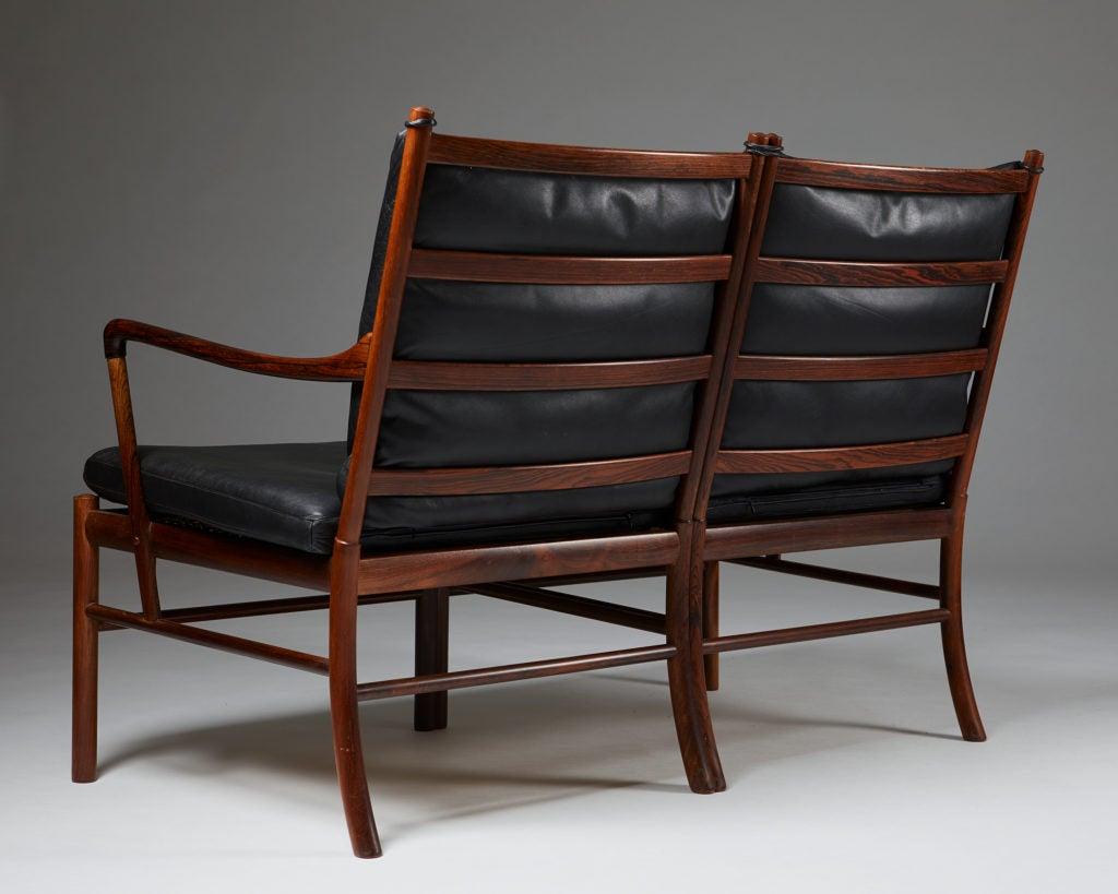 Danish Sofa “Colonial” Designed by Ole Wanscher for P. Jeppesen, Denmark, 1950s For Sale