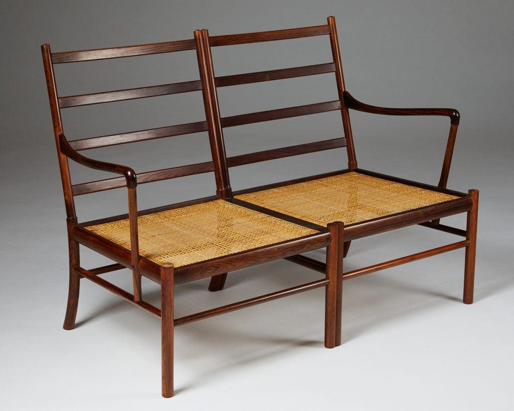 Canapé Colonial Designé par Ole Wanscher pour P. Jeppesen, Danemark, années 1950 en vente 2